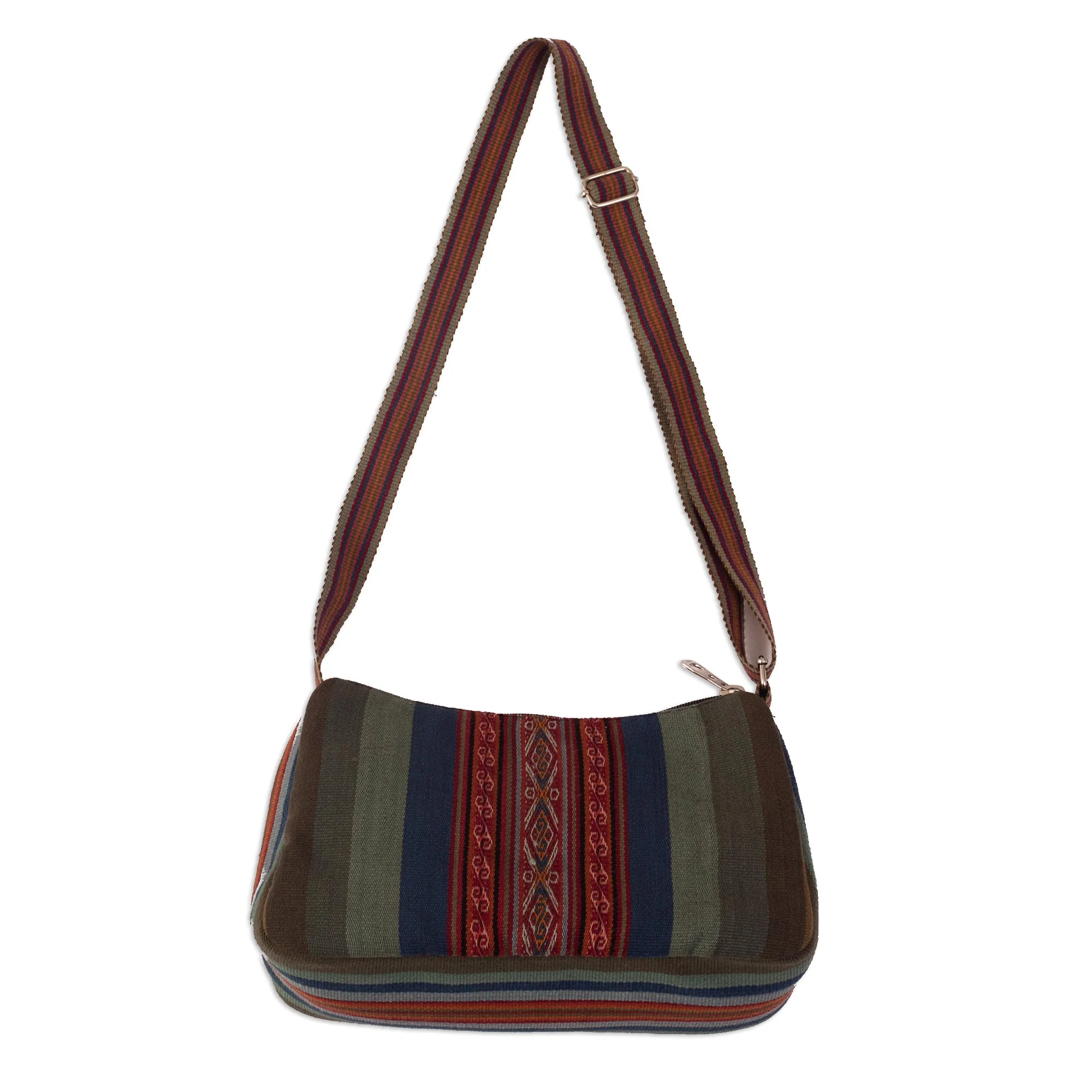 Mists of Cusco Multicolored Alpaca Shoulder Bag - Image 2