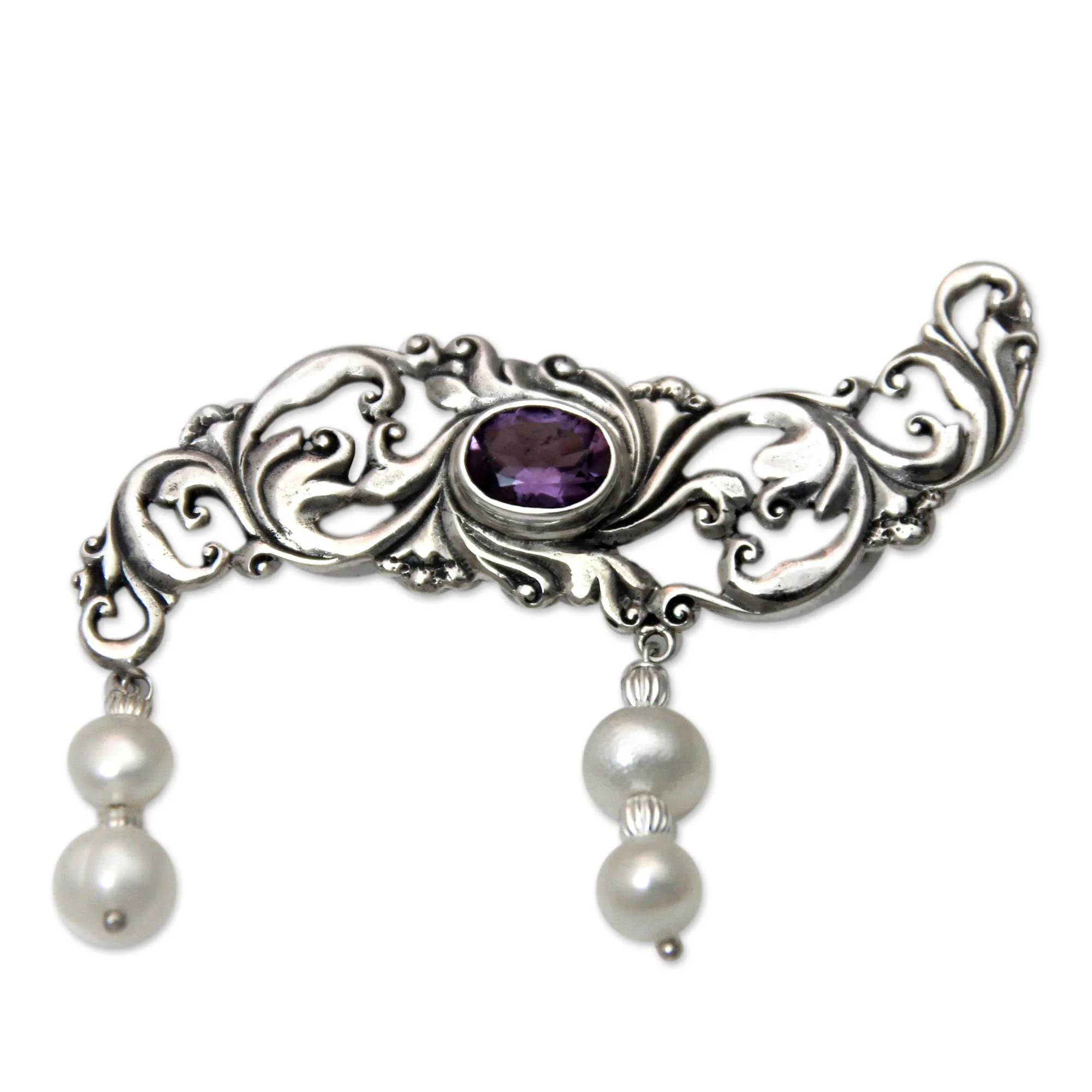 Misty Dew Sterling Silver Brooch - Image 2