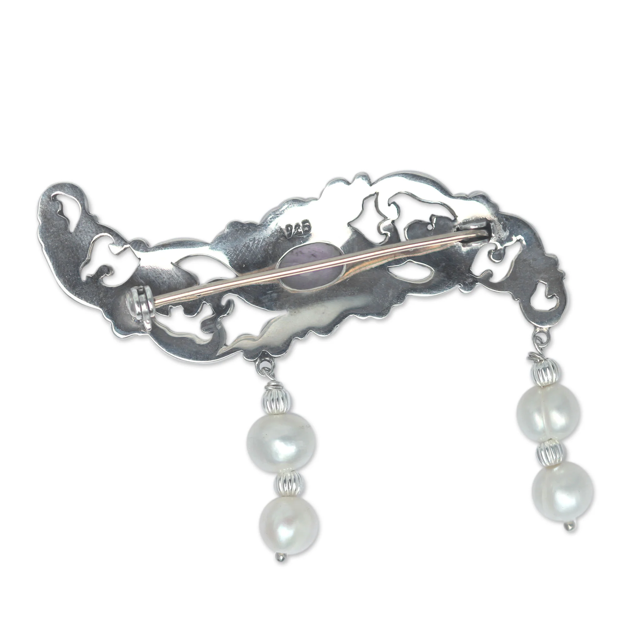 Misty Dew Sterling Silver Brooch - Image 3