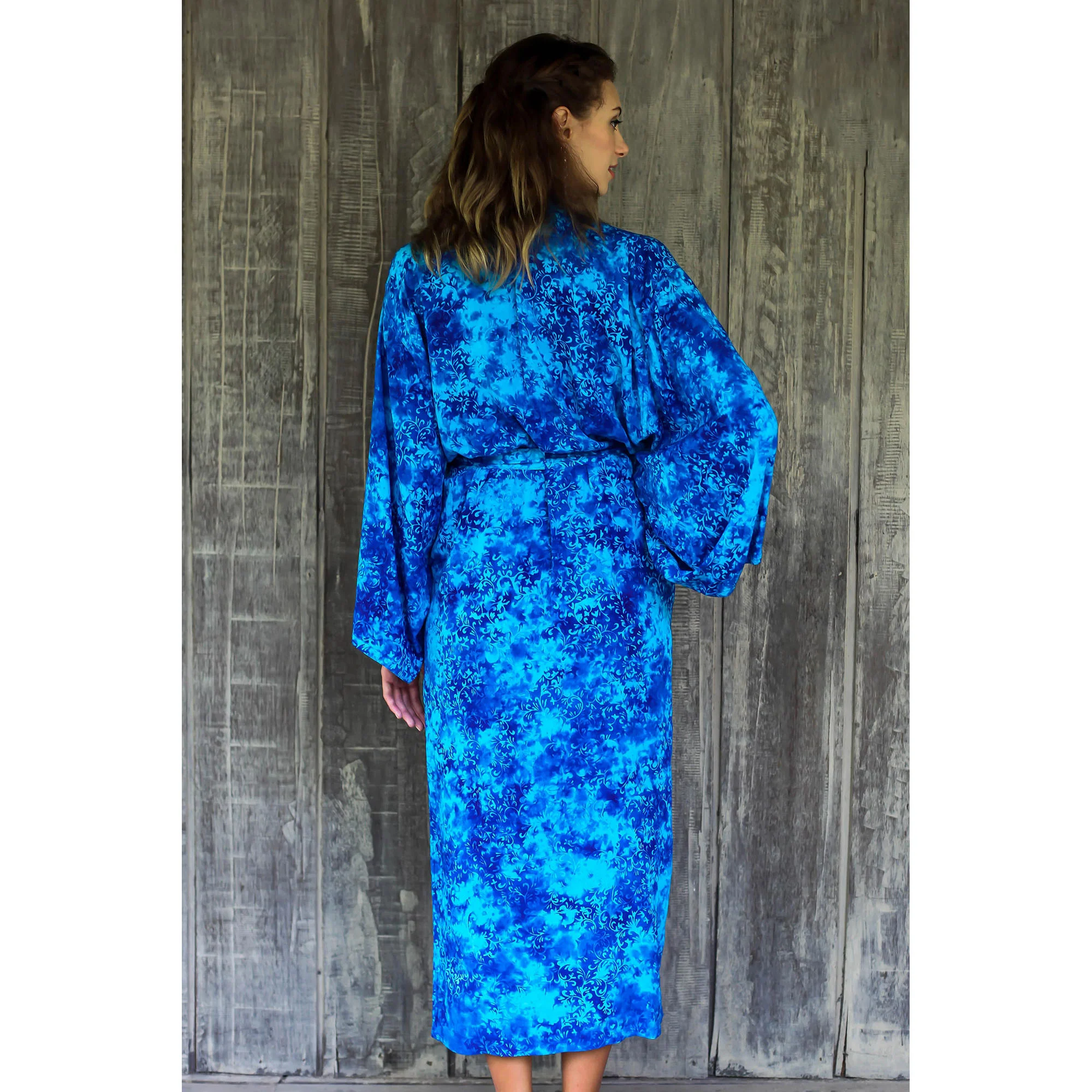 Misty Ocean Batik Robe - Image 3