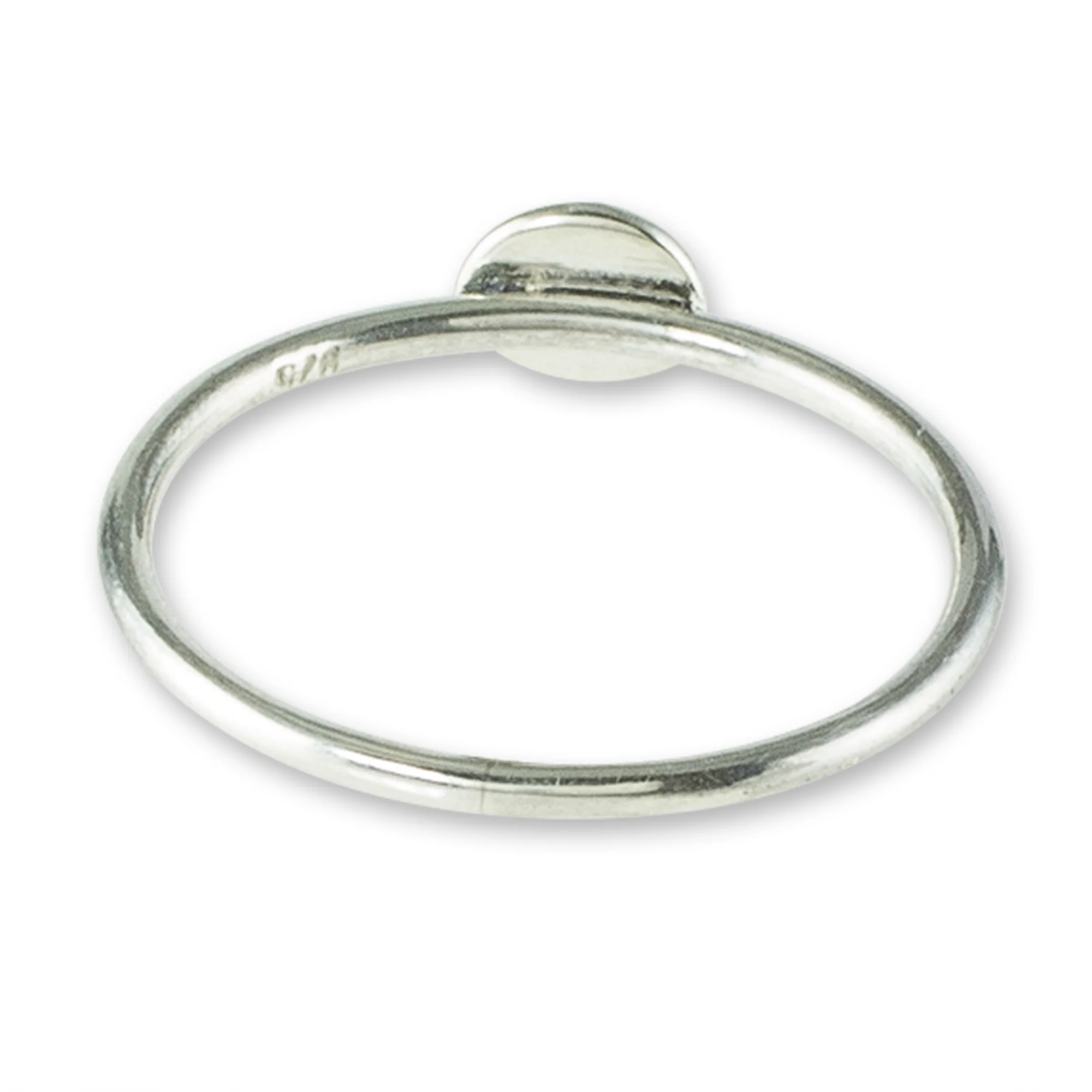 Modern Forms Modern Sterling Silver Circle Motif Ring - Image 5