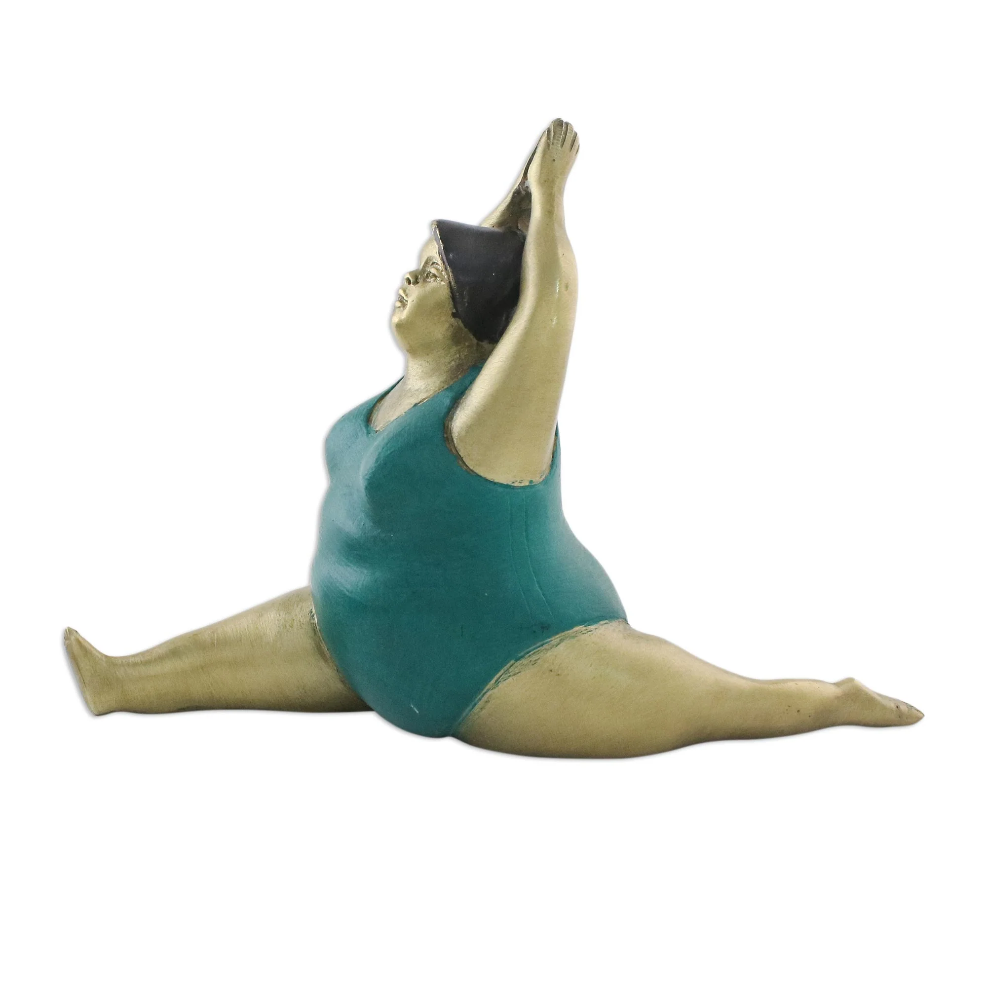 Monkey Pose Brass Monkey Pose Yoga Figurine from Thailand - Image 4