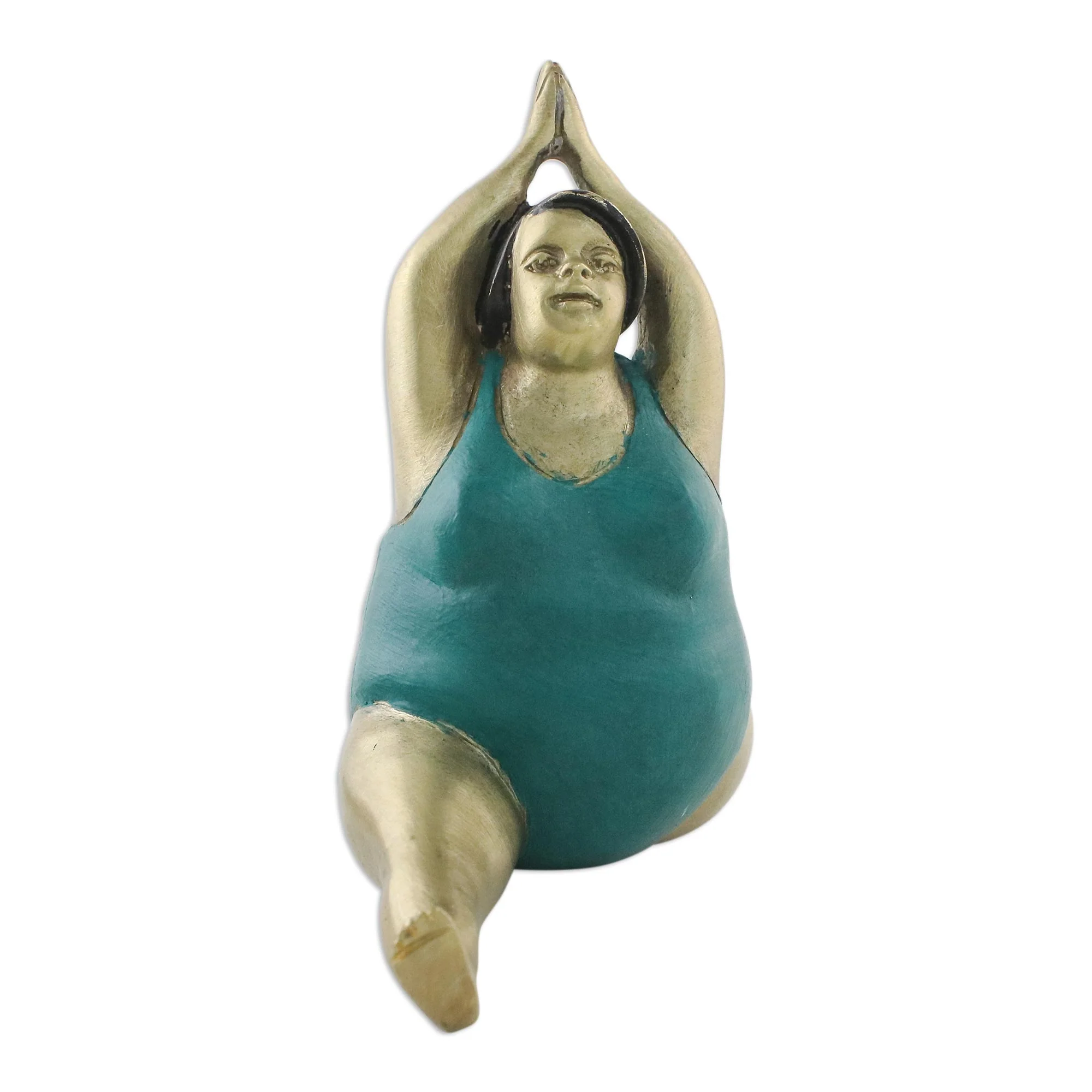 Monkey Pose Brass Monkey Pose Yoga Figurine from Thailand - Image 5