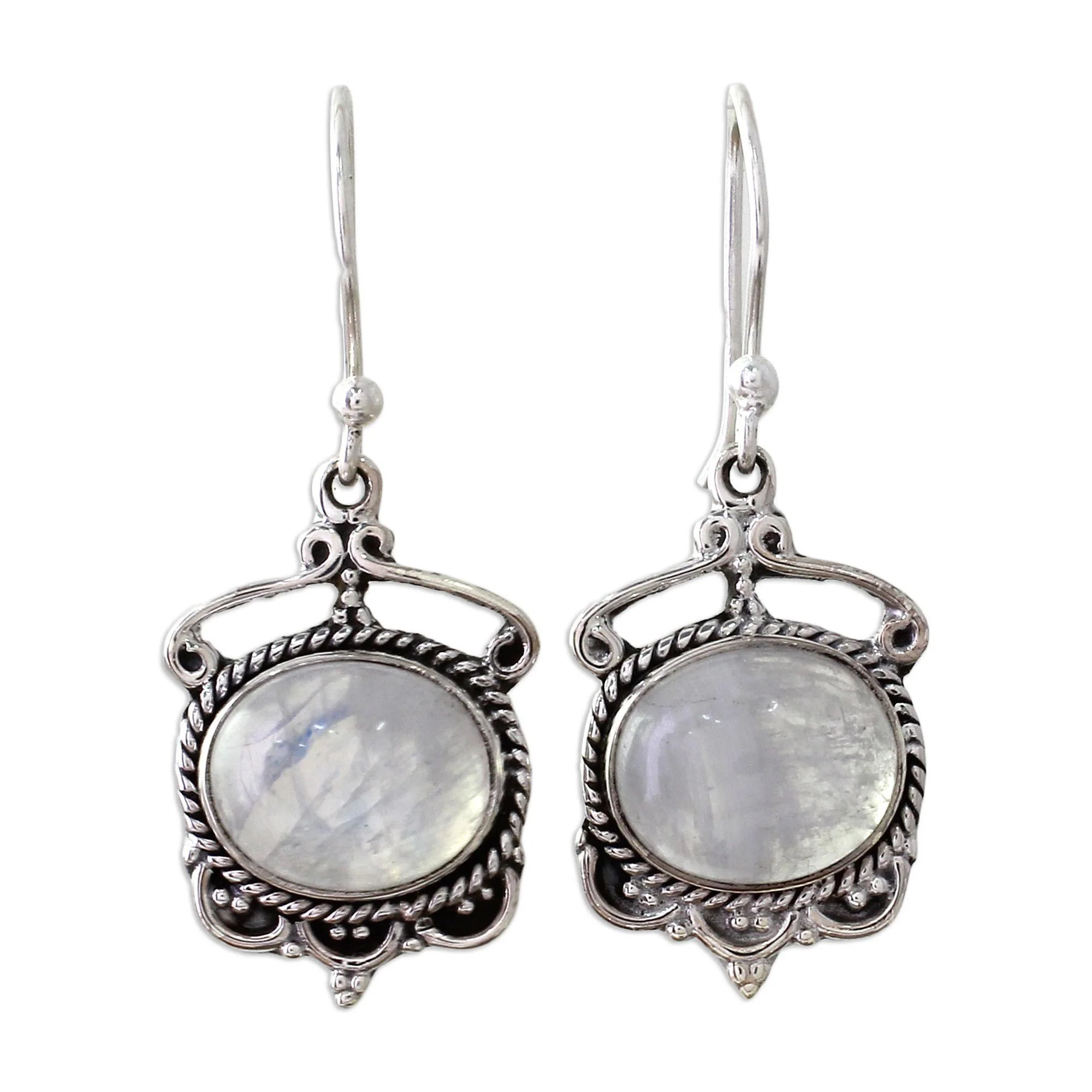 Moonlit Rainbow Oval Earrings - Image 3