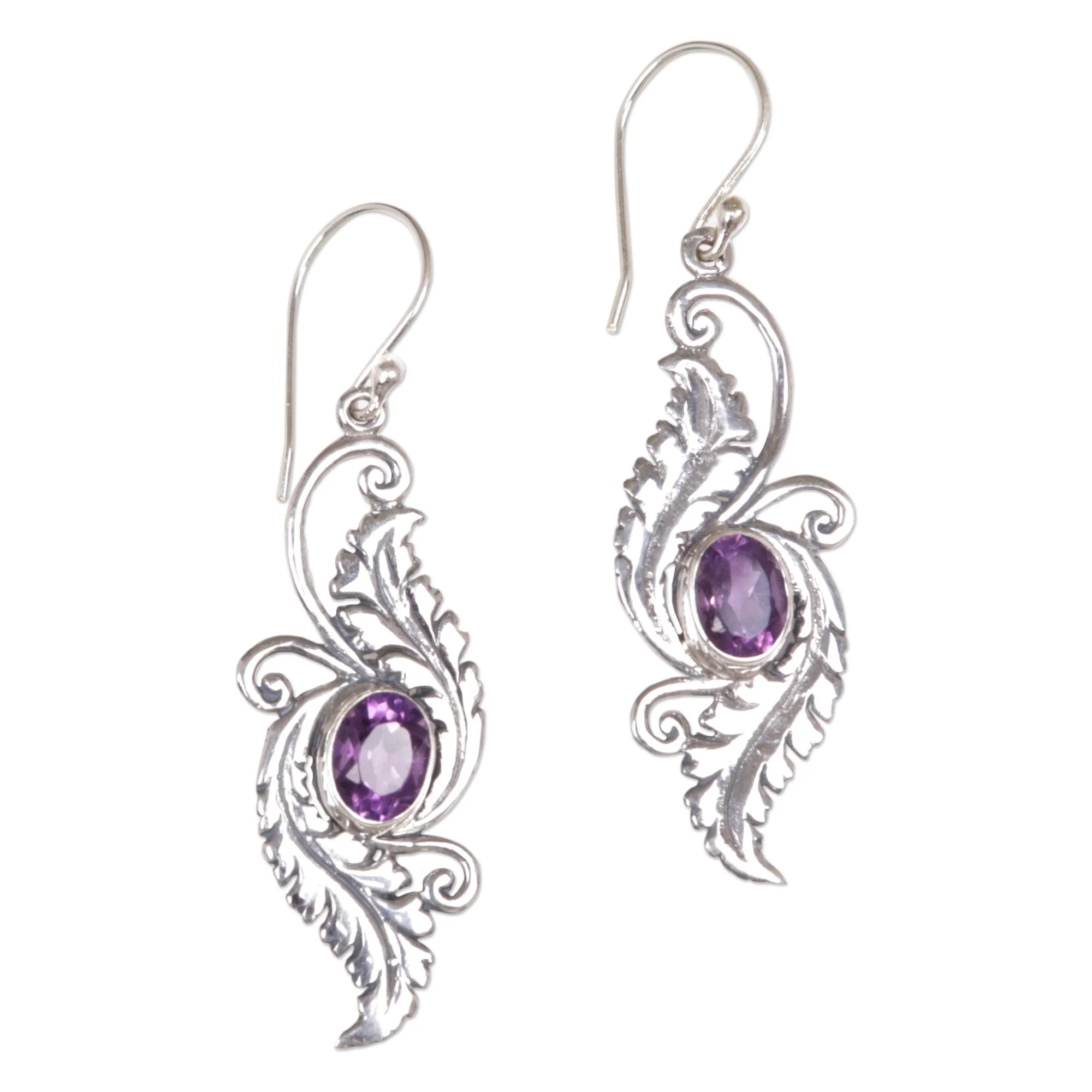 Morning Garden Amethyst Earrings - Image 2