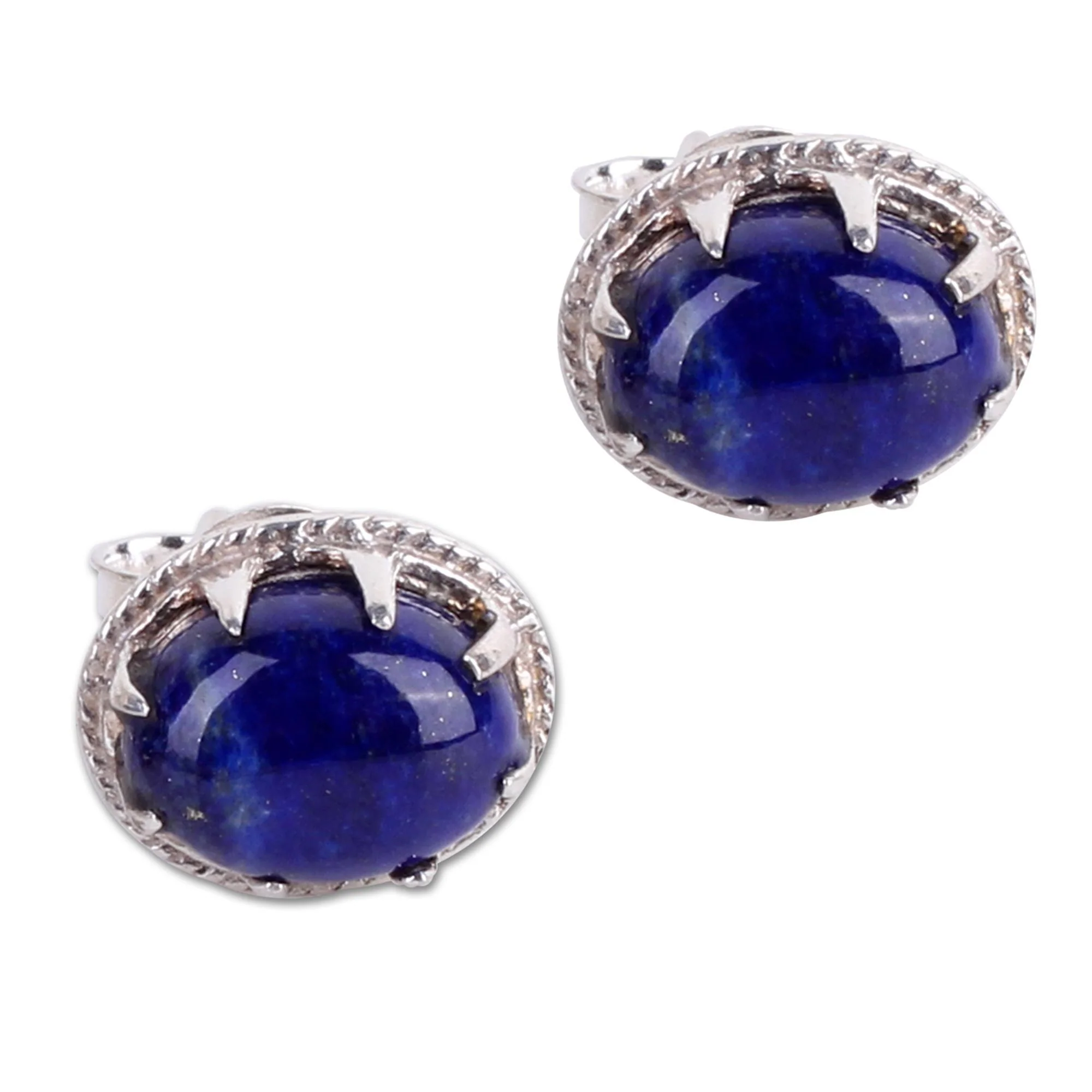 Morning Mystery Lapis Lazuli Stud Earrings - Image 2