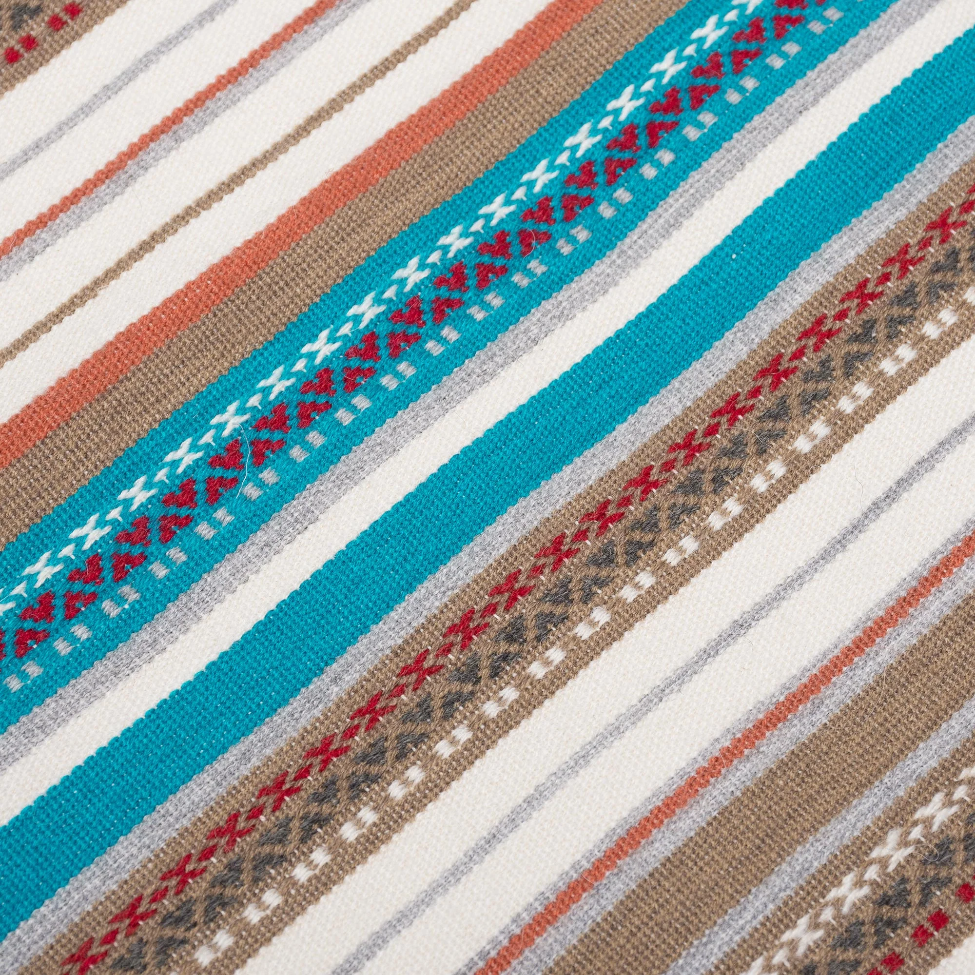 Morning Stripes Handwoven Striped Alpaca Blend Throw from Peru - Image 5