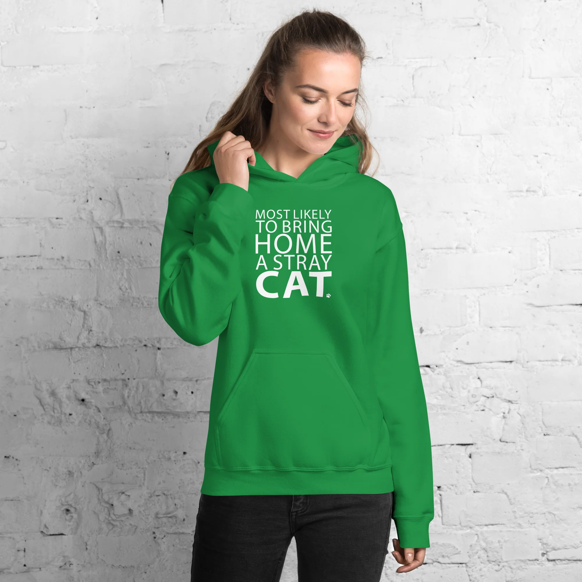 Most Likely To Bring Home A Stray Cat Hoodie - Image 2