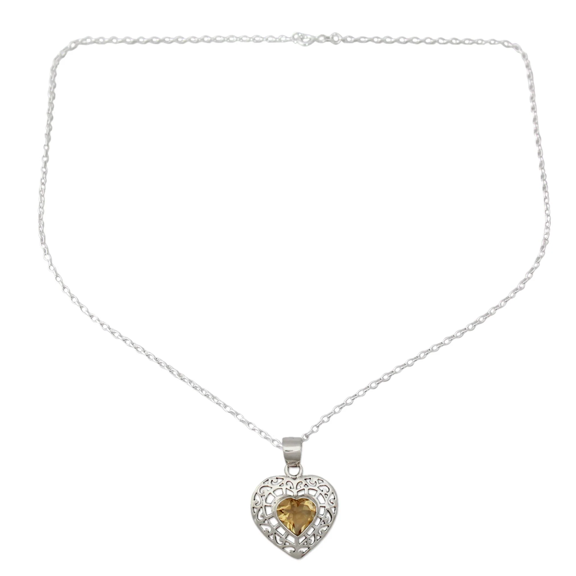 Mughal Romance Citrine heart necklace - Image 2