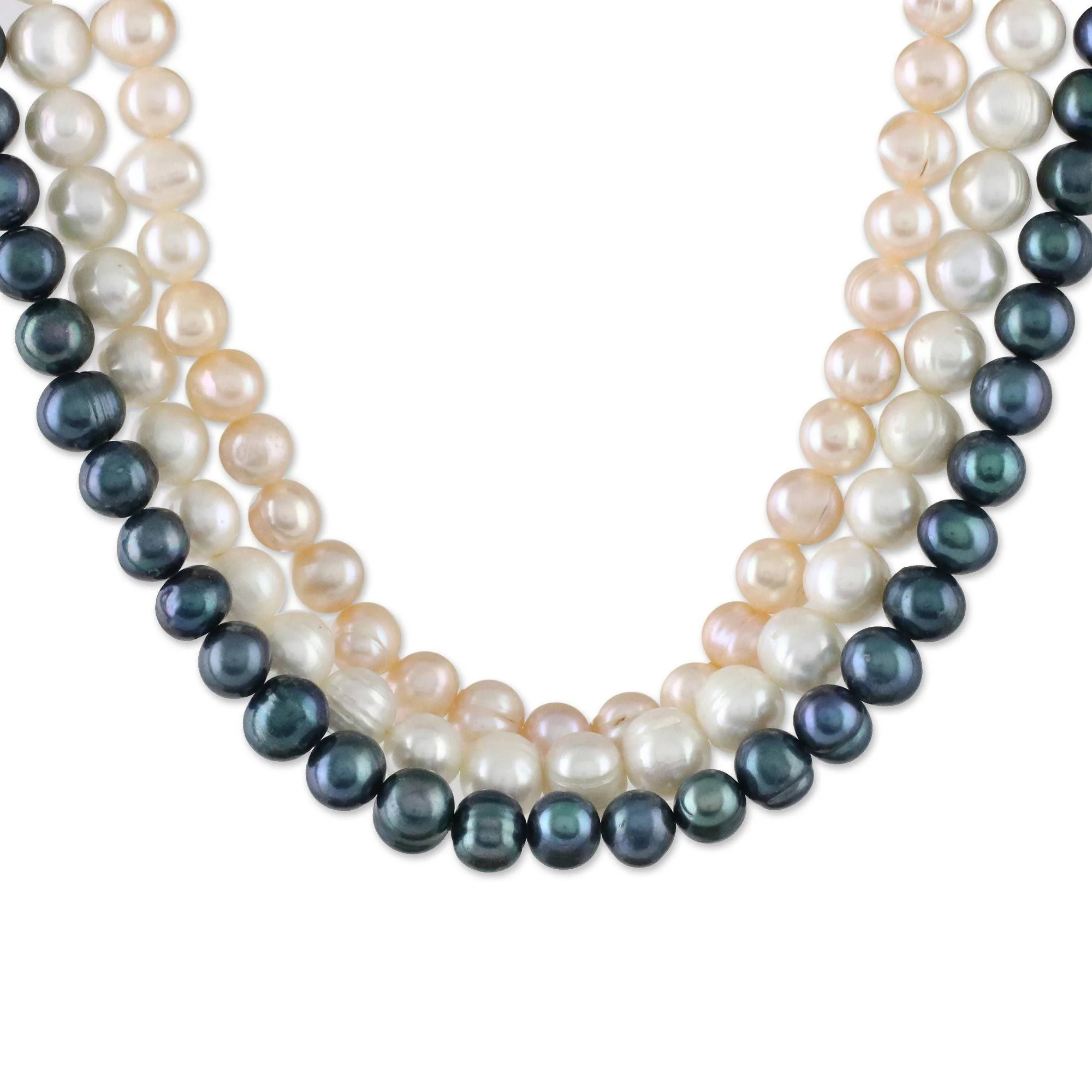 Multi-Strand Pearl Necklace - Image 3