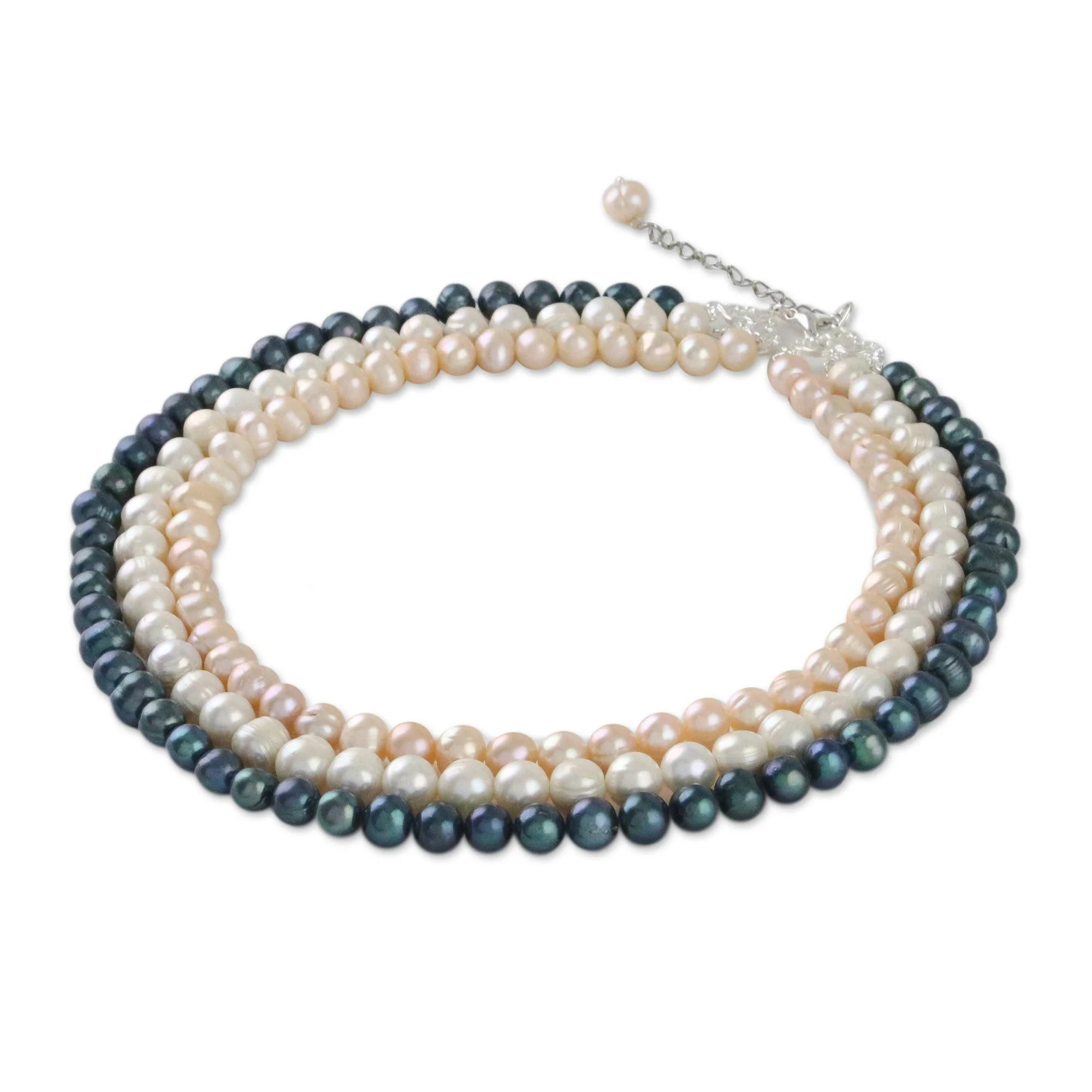 Multi-Strand Pearl Necklace - Image 5