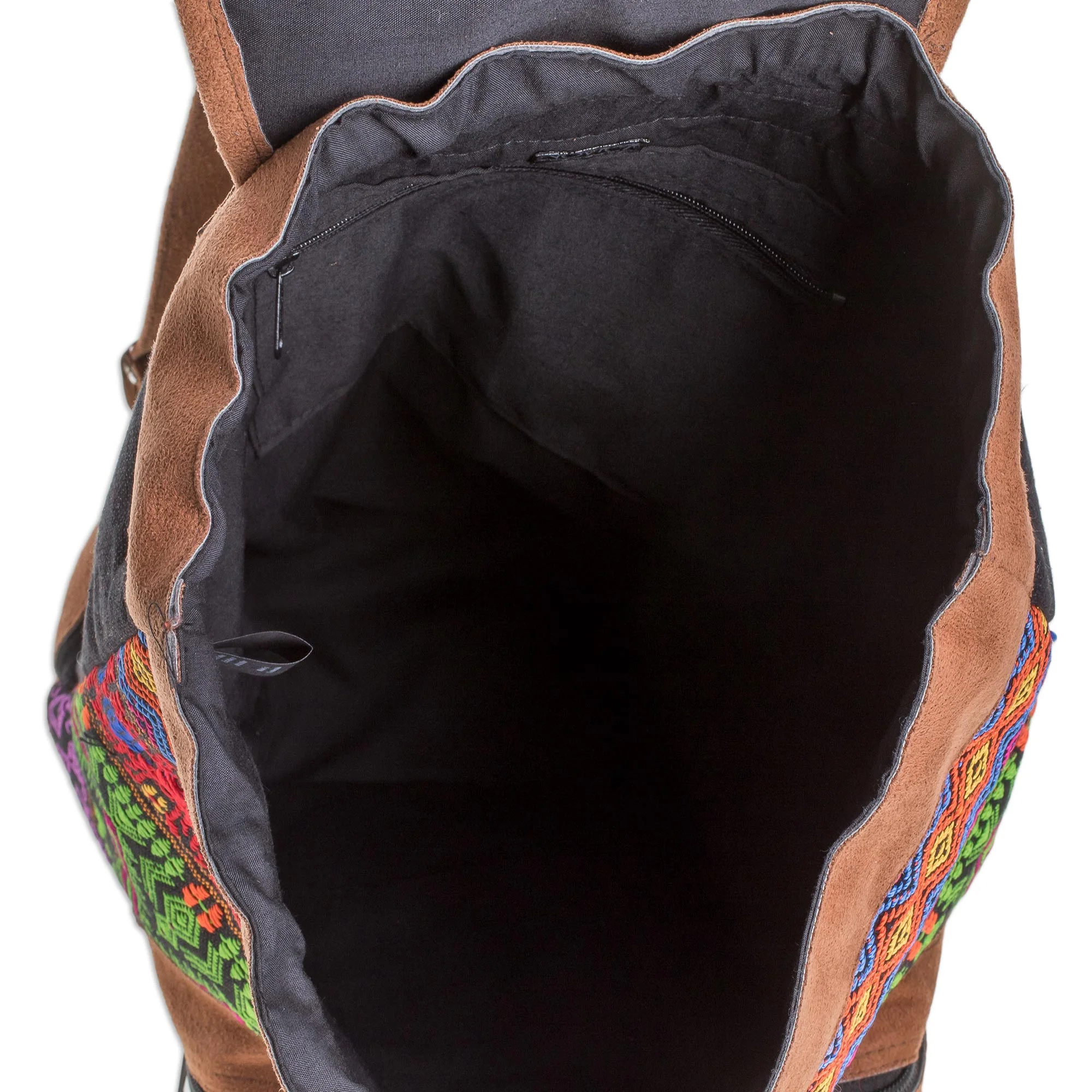 Multicolored Brilliance Vibrant Handwoven Cotton Backpack from Guatemala - Image 5