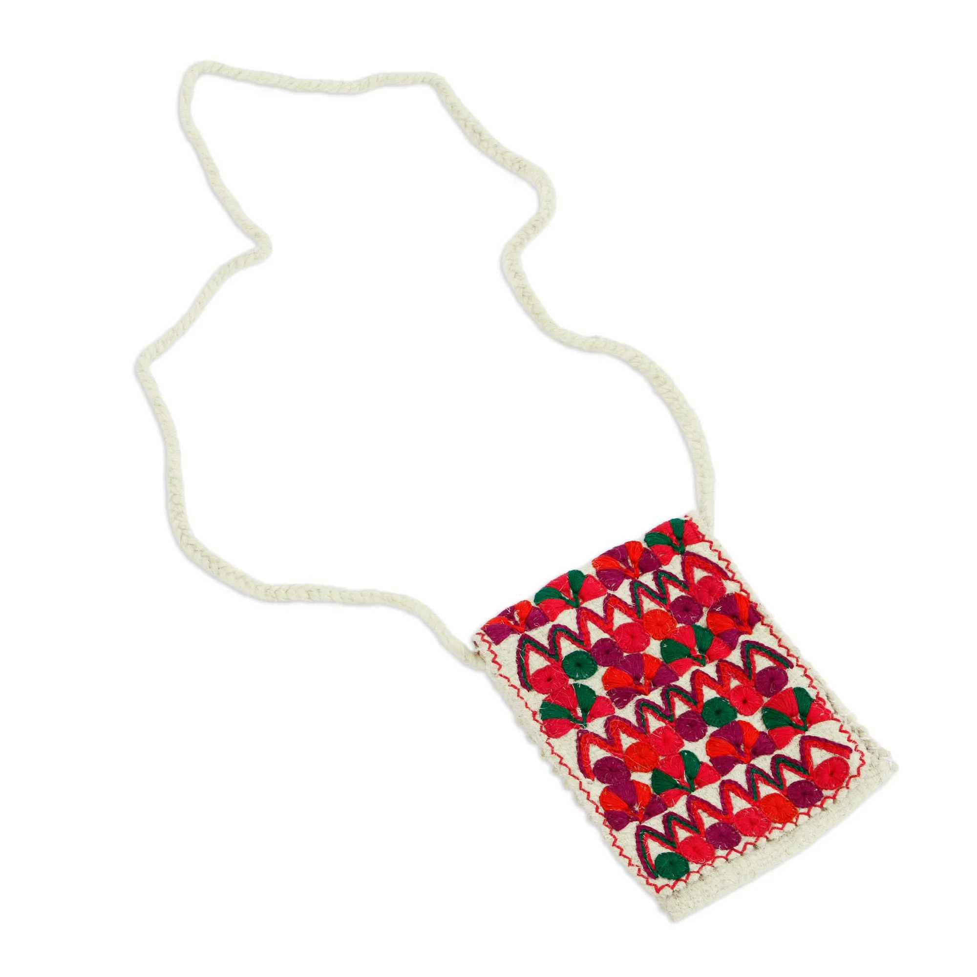 Multicolored Embroidered Colorful Purity Wool Sling - Image 3