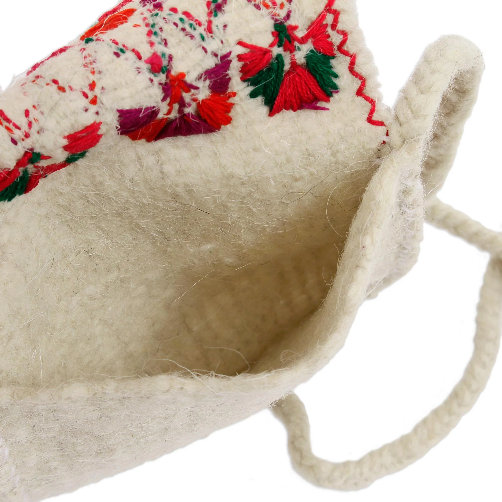 Multicolored Embroidered Colorful Purity Wool Sling - Image 4