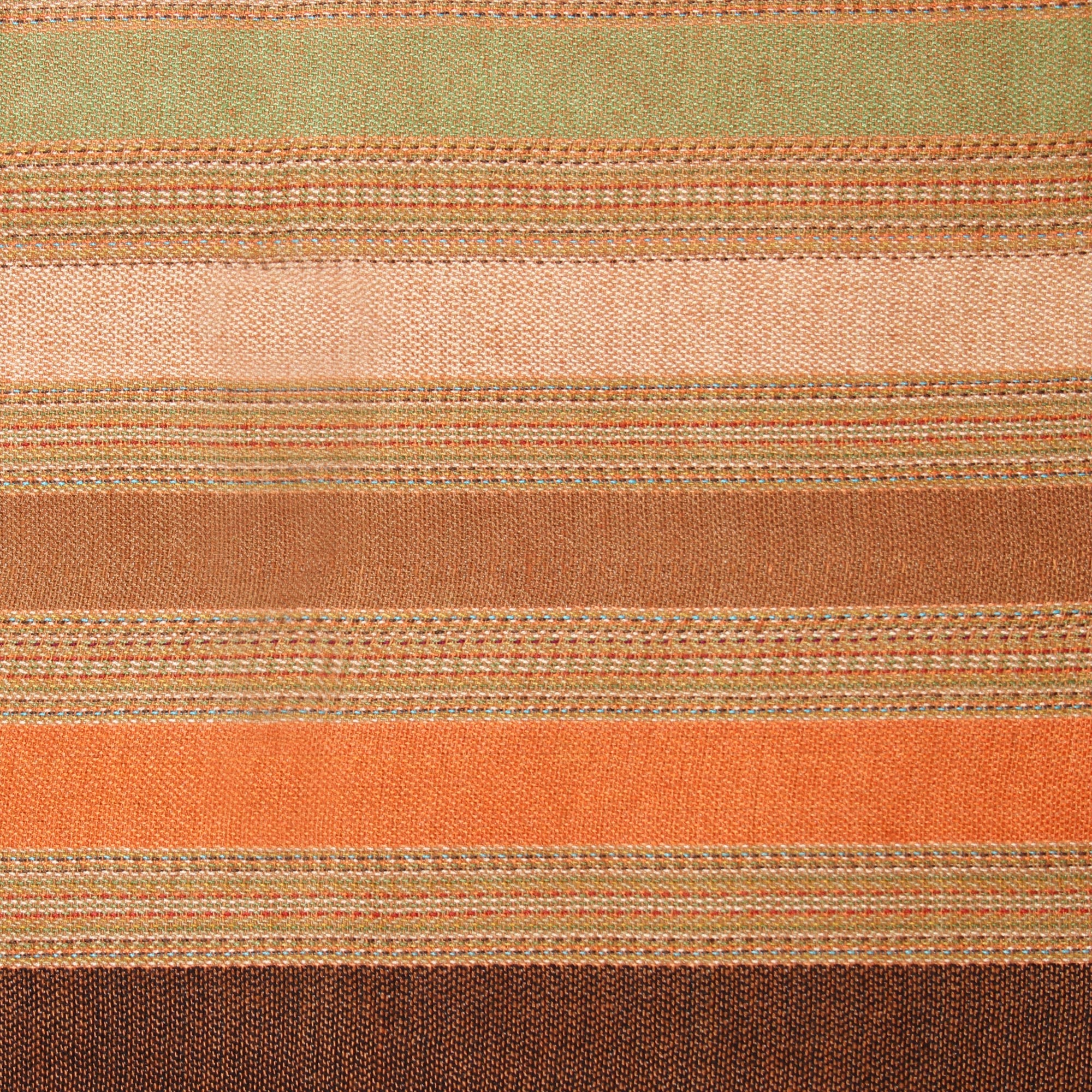 Multicolored Fusion Multicolored Striped Viscose Shawl from India - Image 5