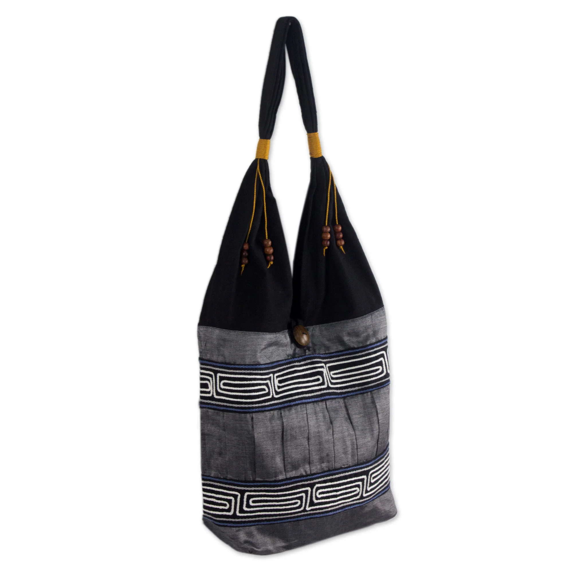 Music Cotton Handmade Embroidered Shoulder Bag - Image 2