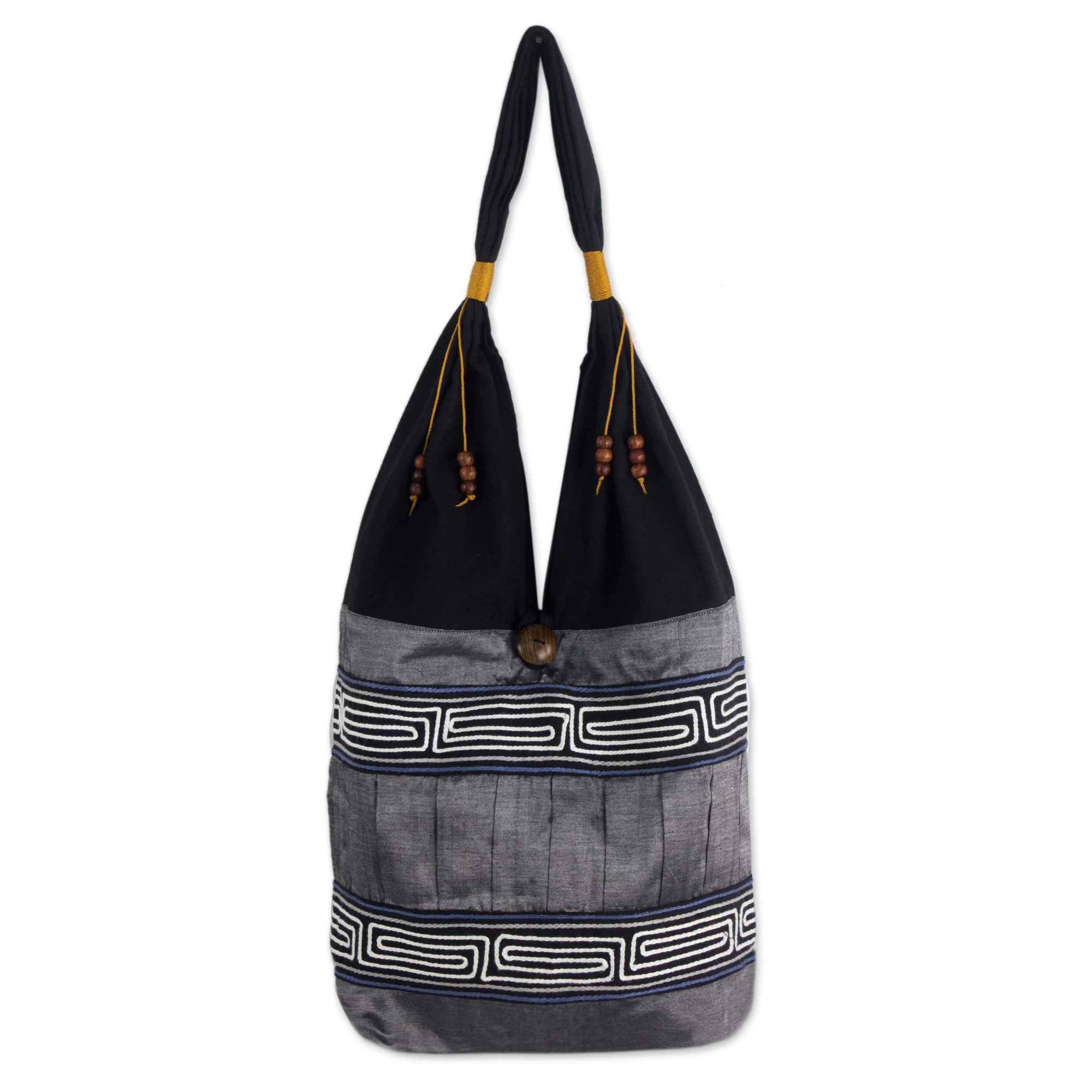 Music Cotton Handmade Embroidered Shoulder Bag - Image 3