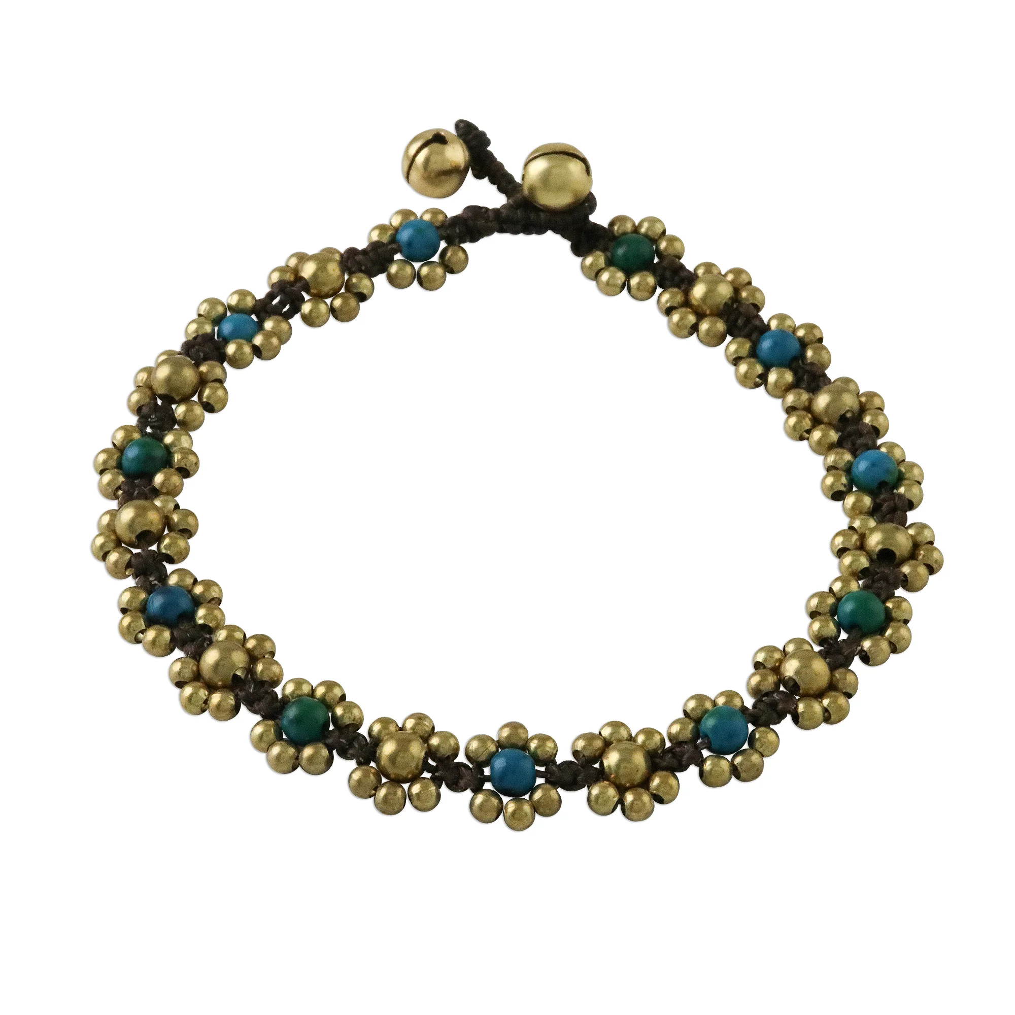 Musical Dream Serpentine Adjustable Beaded Anklet from Thailand - Image 2