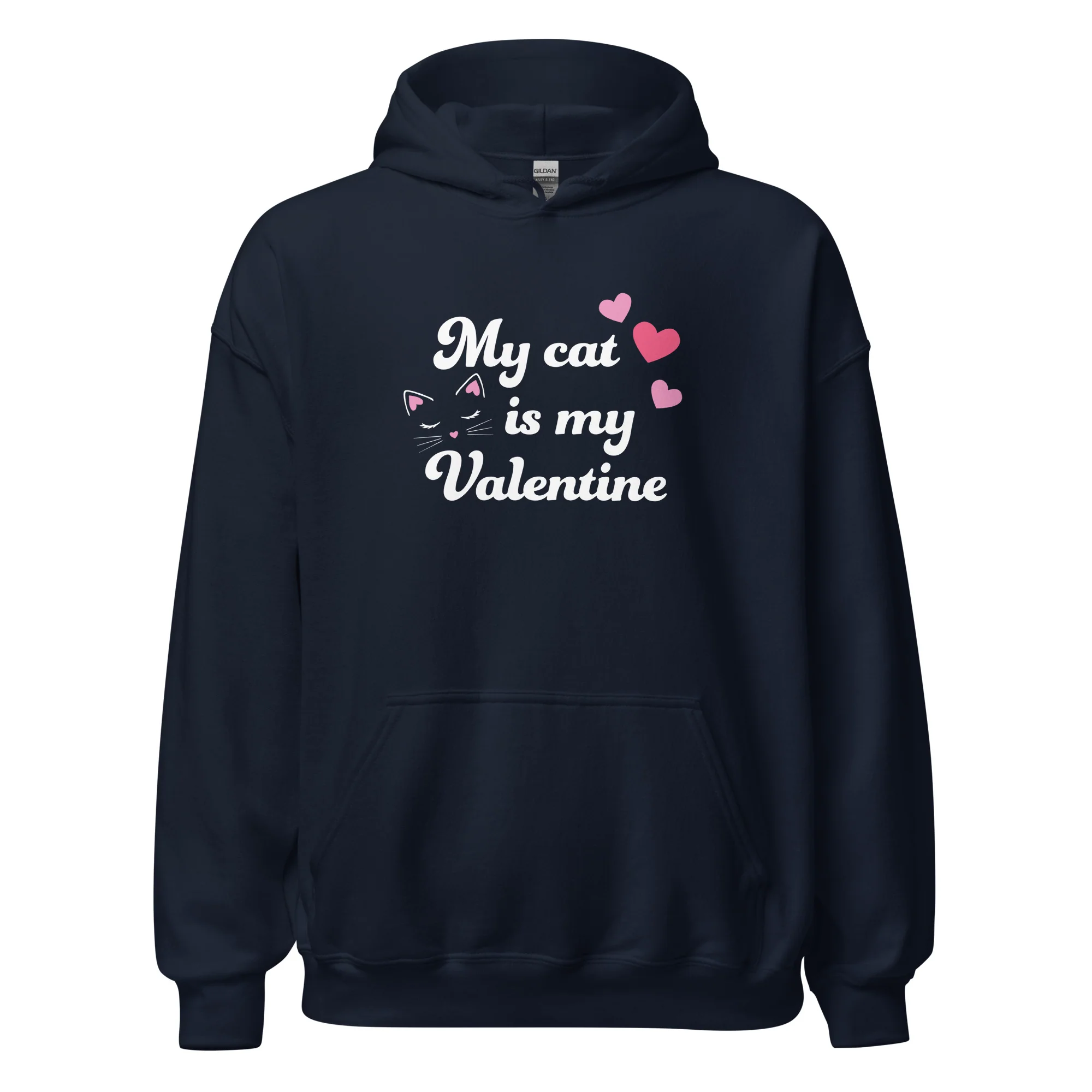 My Cat is My Valentine Hoodie - Image 3