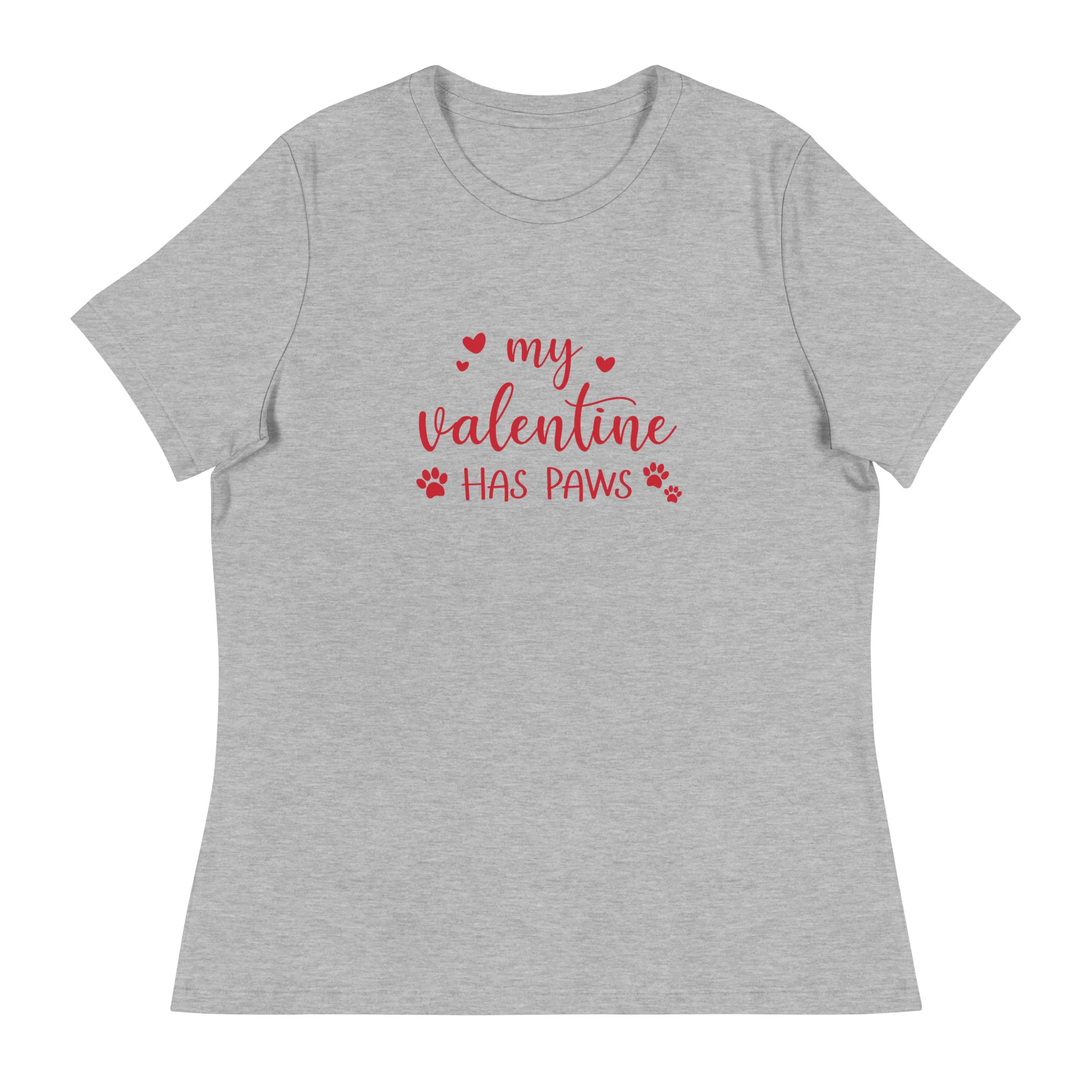 My Valentine Has Paws Women's Relaxed T-Shirt - Image 7