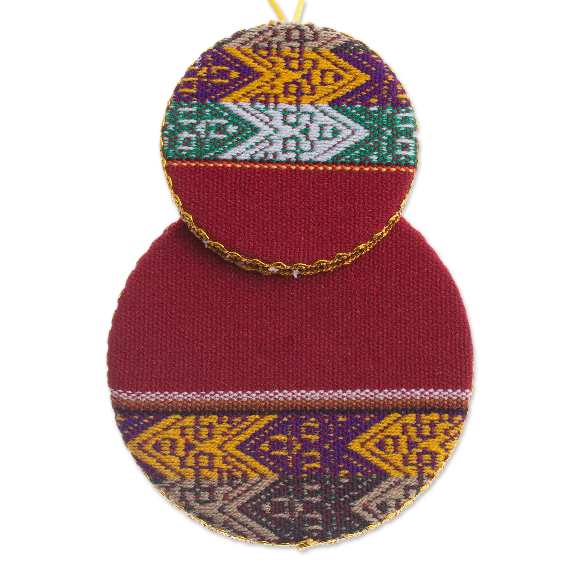 Nativity in the Andes Handmade Fabric Nativity Scene Ornament from Peru - Image 3