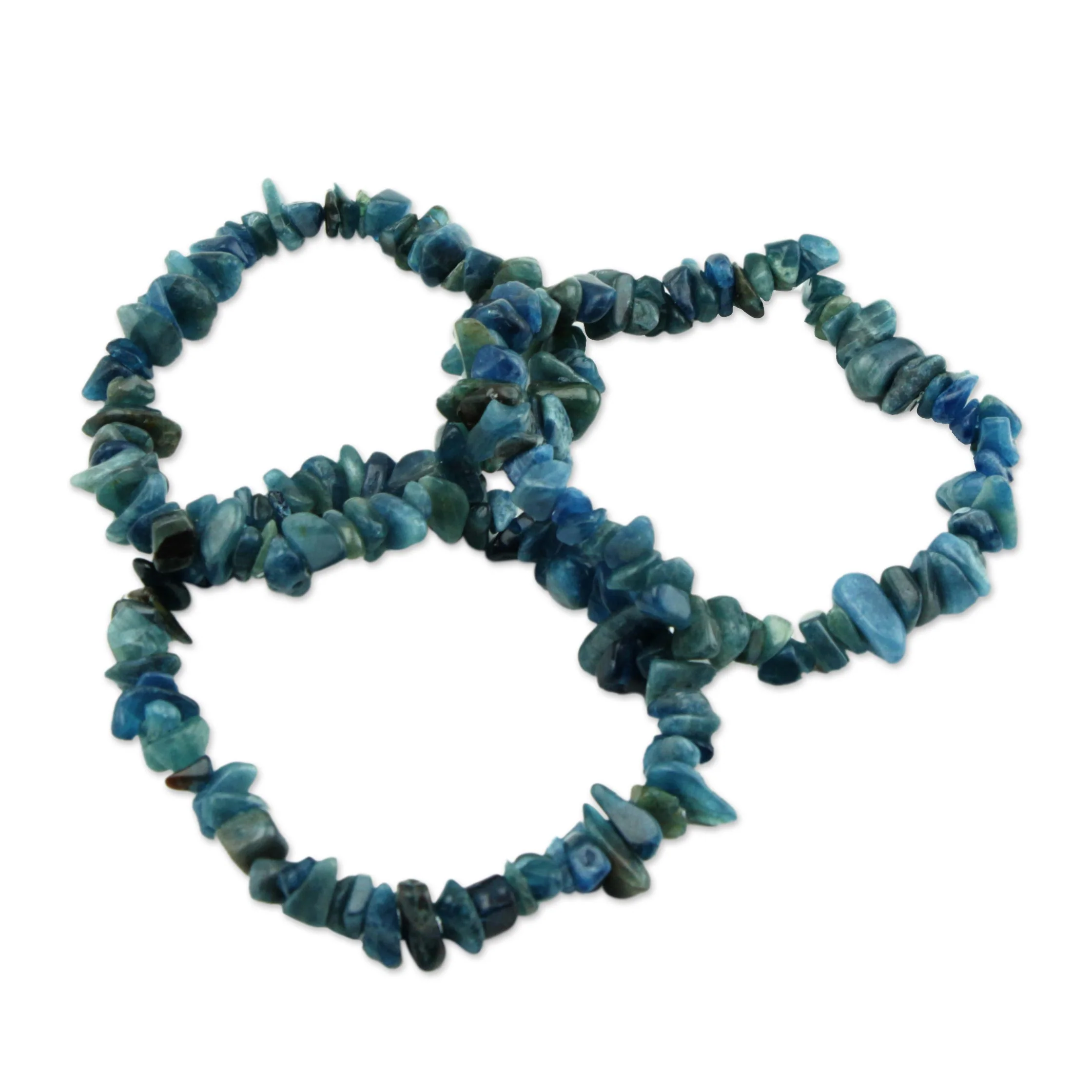 Naturally Oceanic Apatite Beaded Bracelet - Image 3