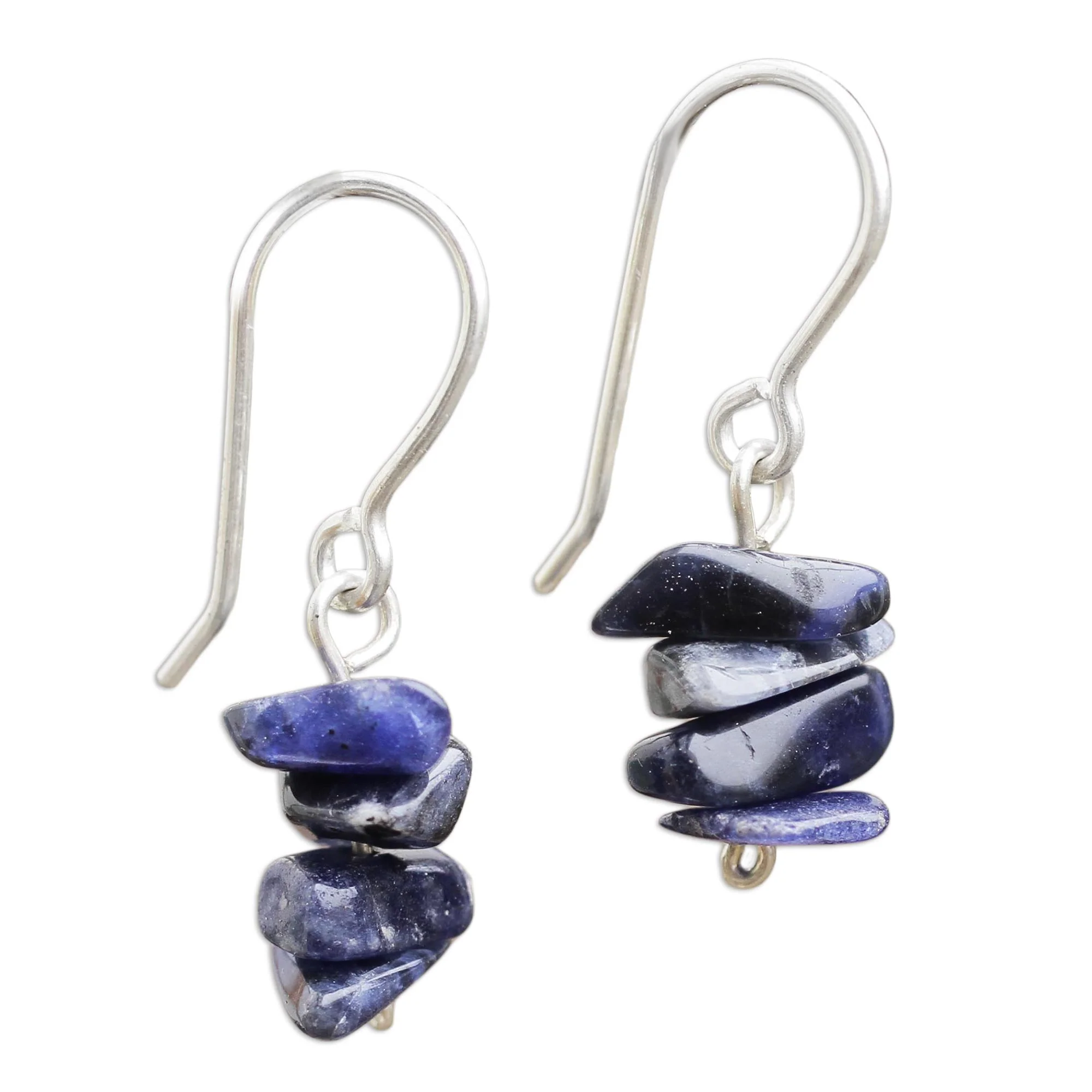 Nature's Harmony Sodalite Beaded Earrings - Image 2