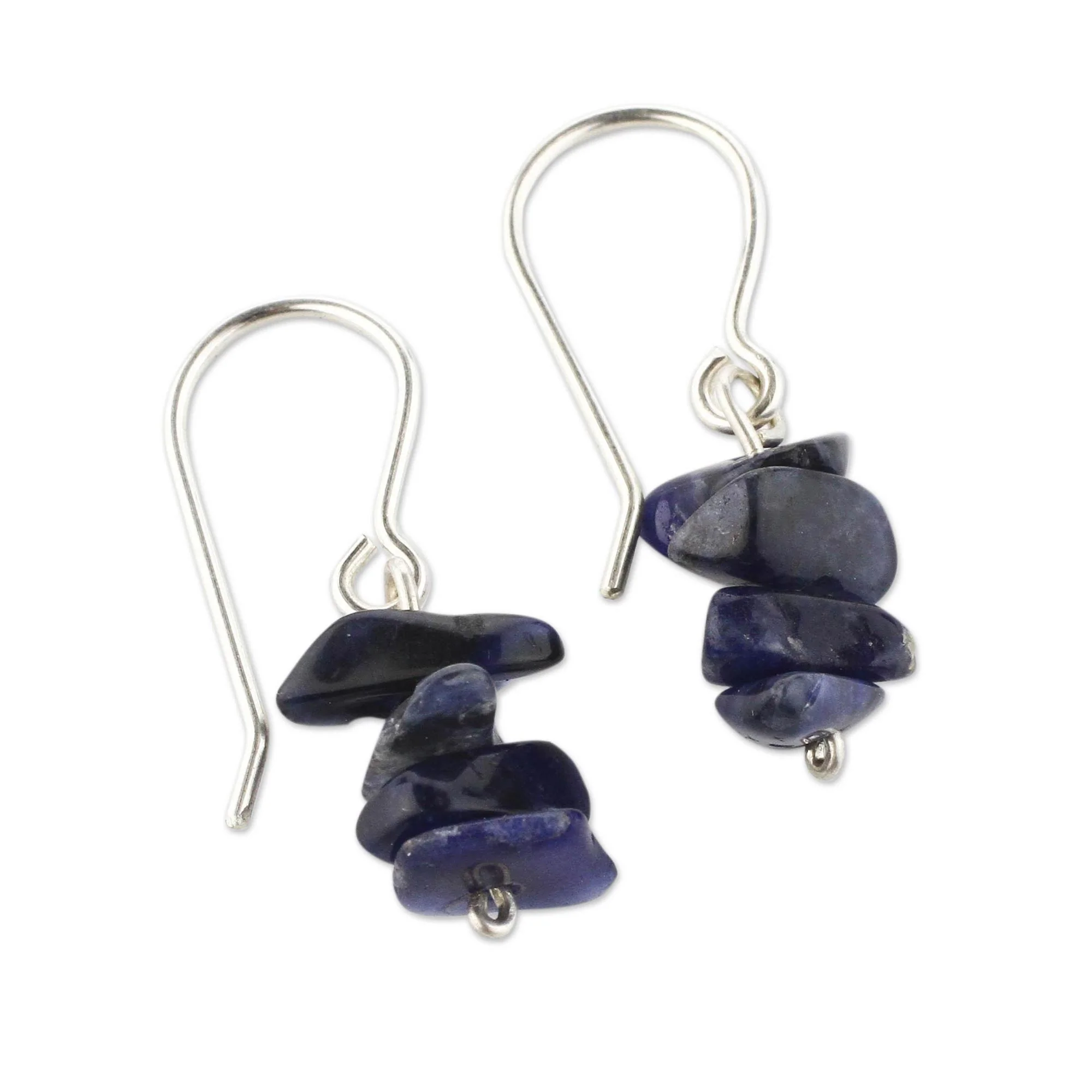 Nature's Harmony Sodalite Beaded Earrings - Image 3