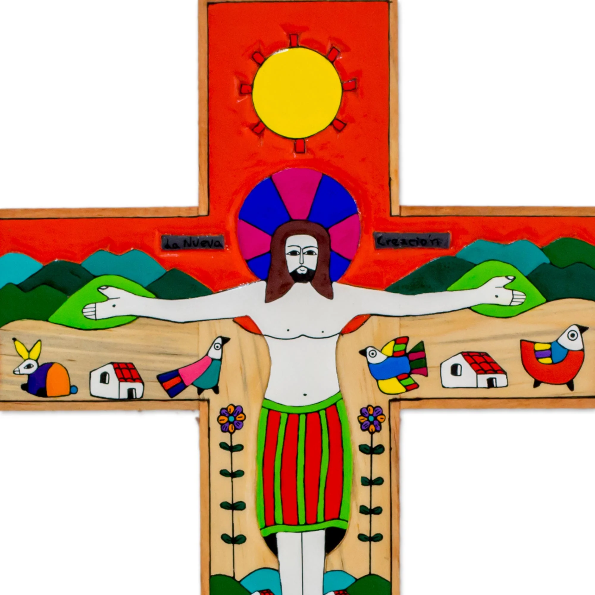 New Creation Handcrafted Christianity Wood Cross - Image 3