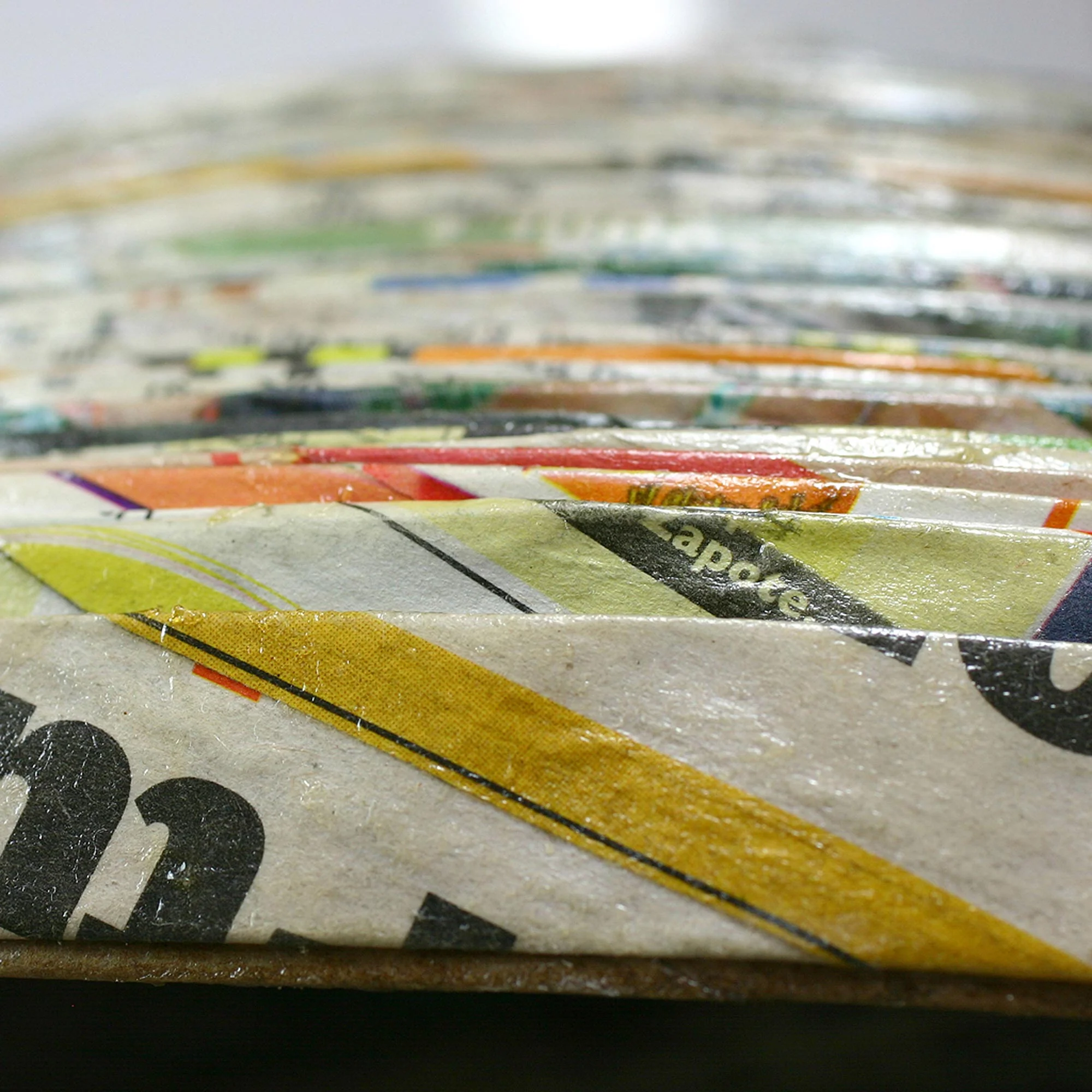 News from Guatemala Central American Modern Recycled Paper Decorative Basket - Image 5