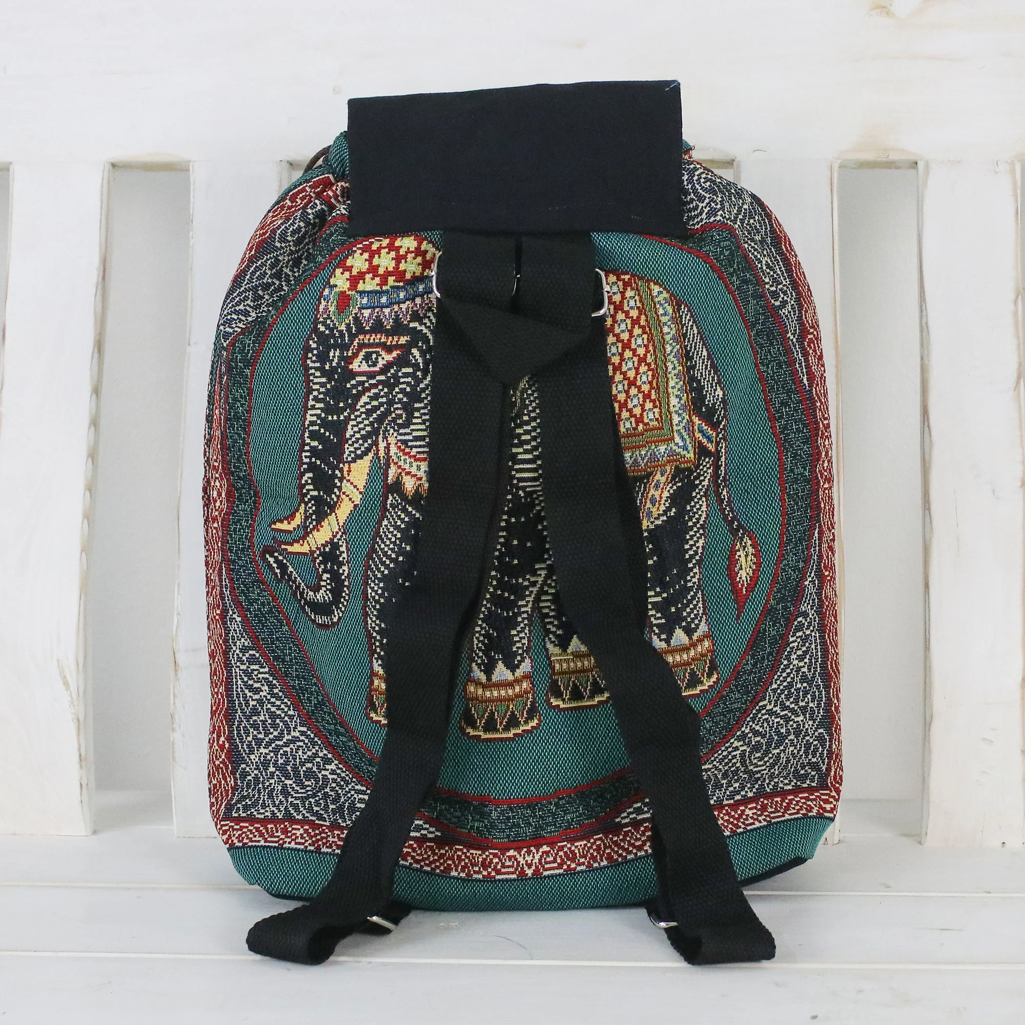 Northern Thai Forest Cotton Backpack - Image 3