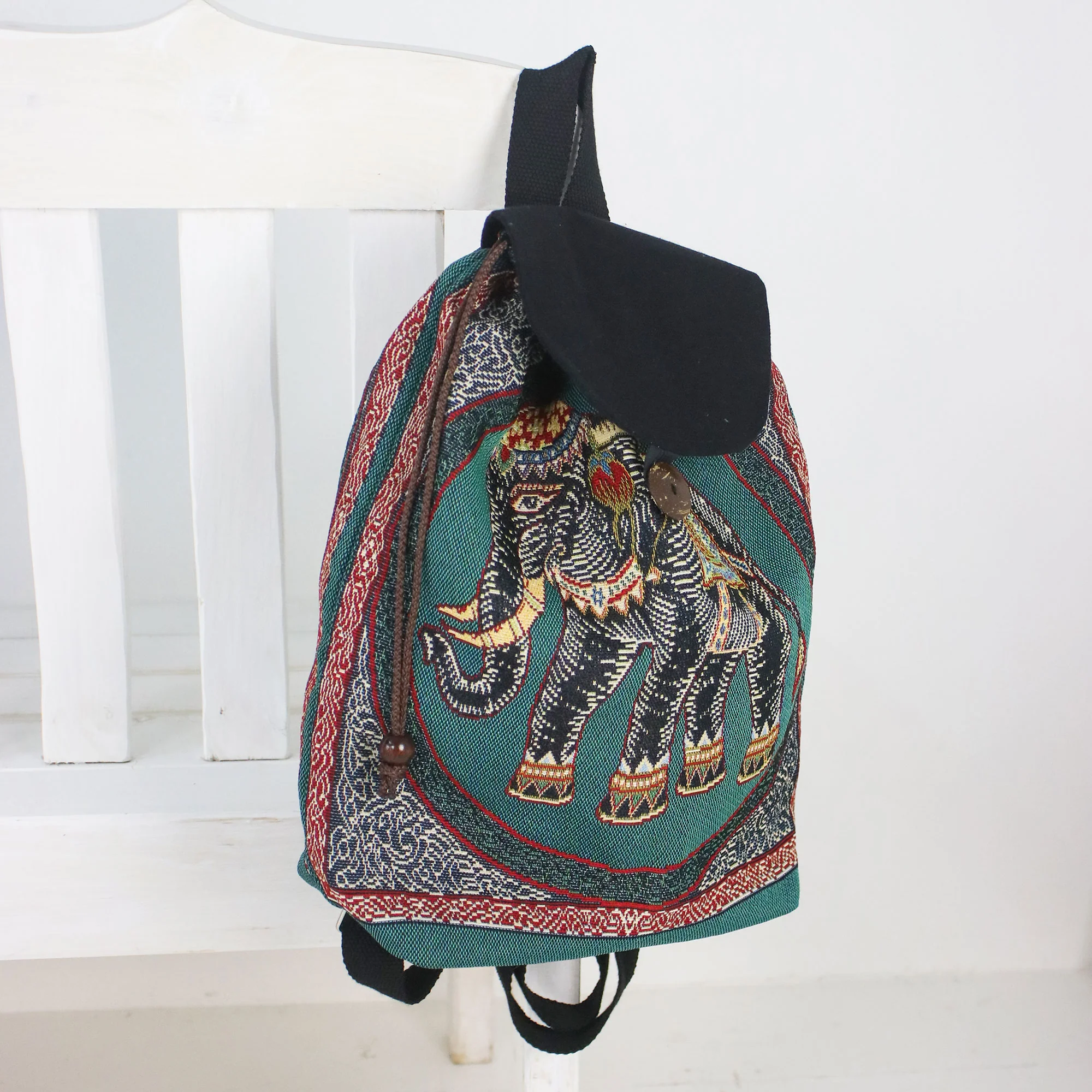 Northern Thai Forest Cotton Backpack - Image 4