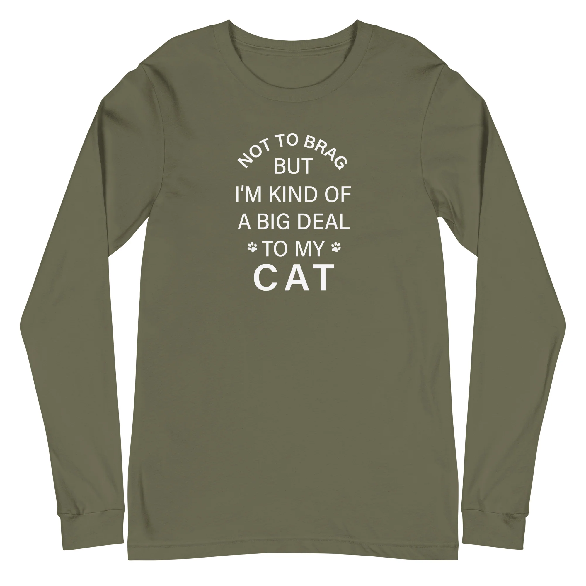 Not To Brag Cat Long Sleeve Tee - Image 11