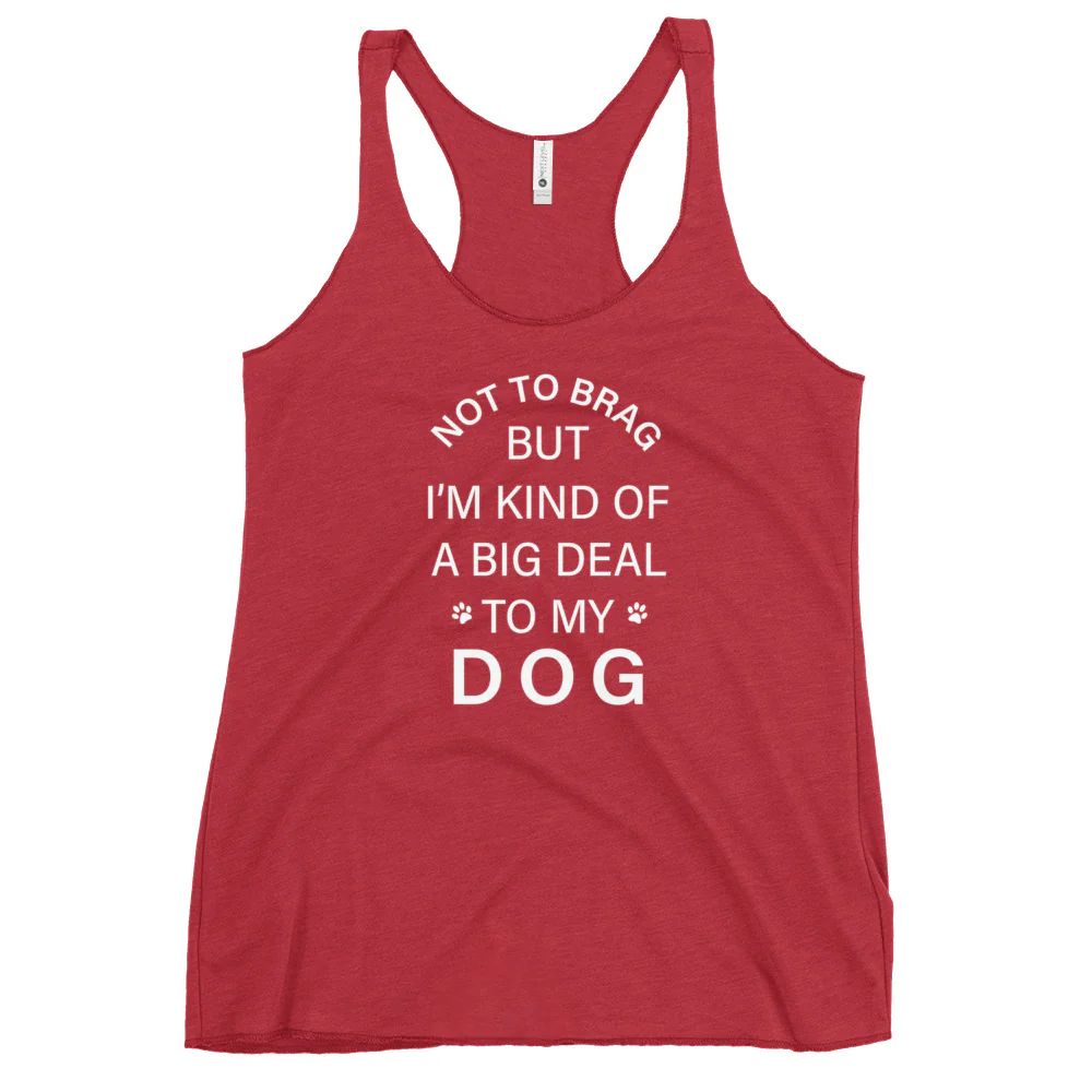 Not To Brag Dog Tank - Image 5