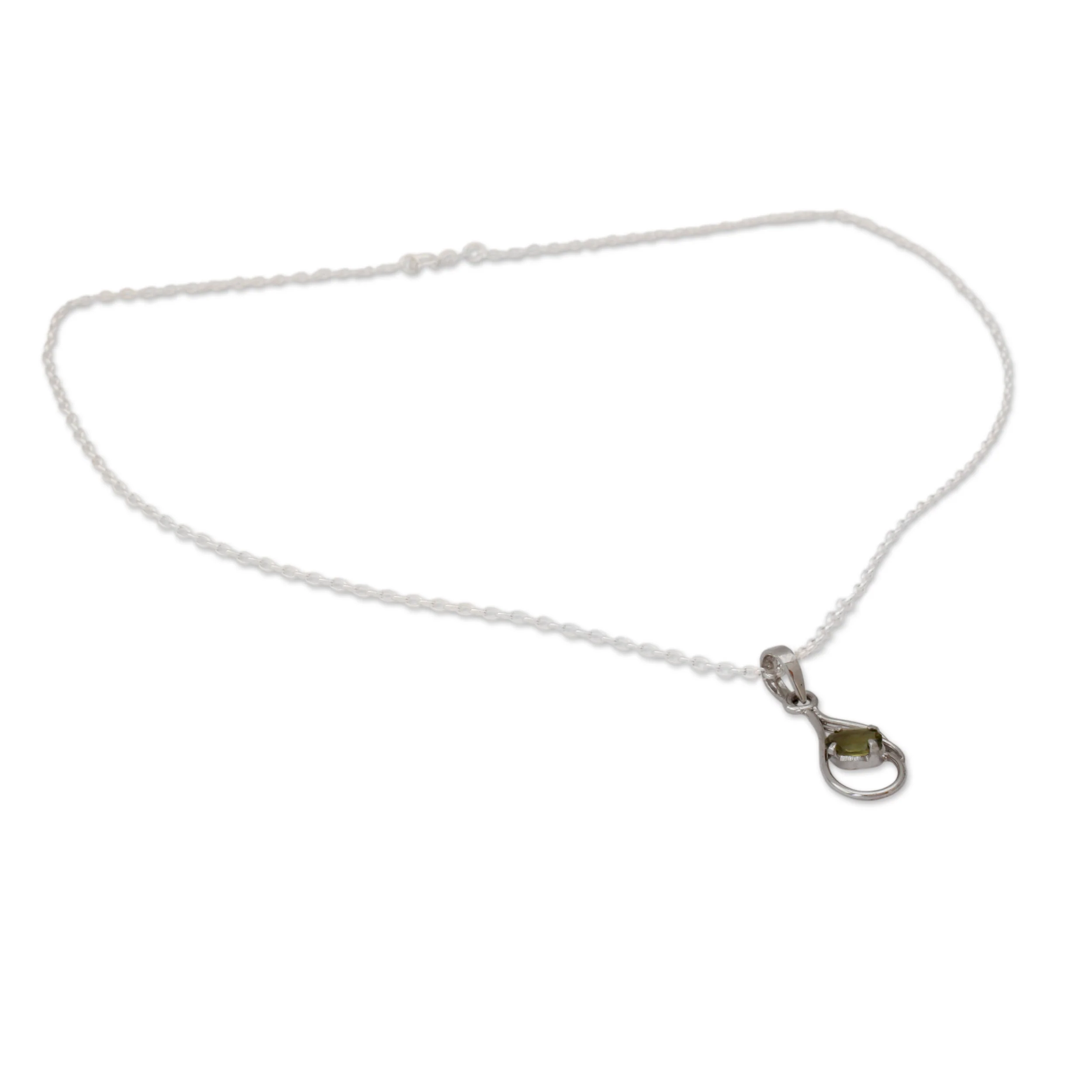 Nouveau Hindu Peridot pendant necklace - Image 3