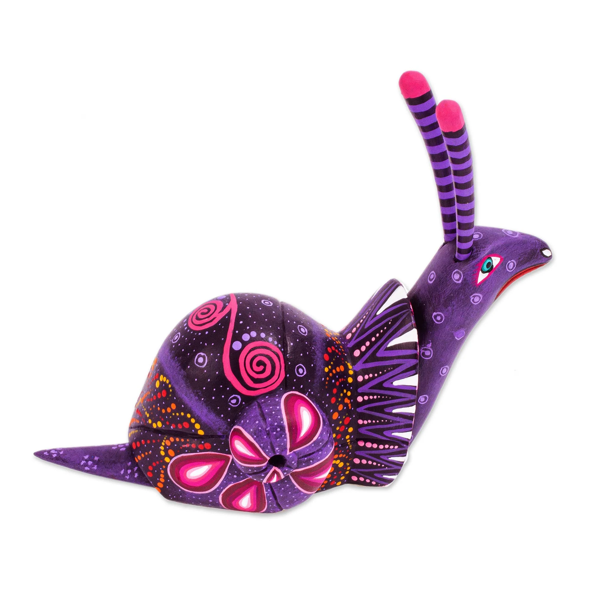 Oaxaca Snail Handcrafted Mexican Folk Art Alebrije Sculpture - Image 3