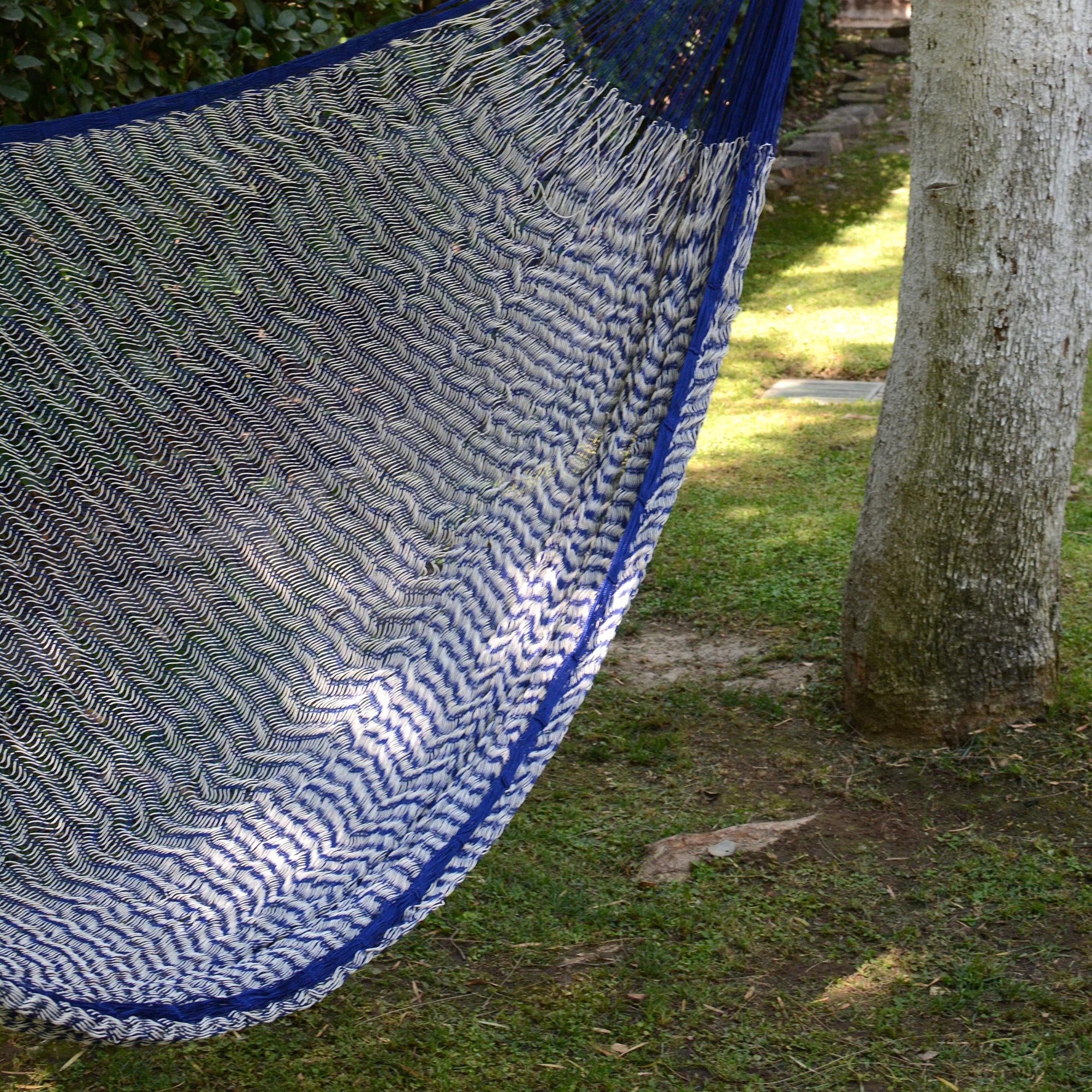 Ocean Waves Hand Woven Mayan Rope Hammock - Image 3