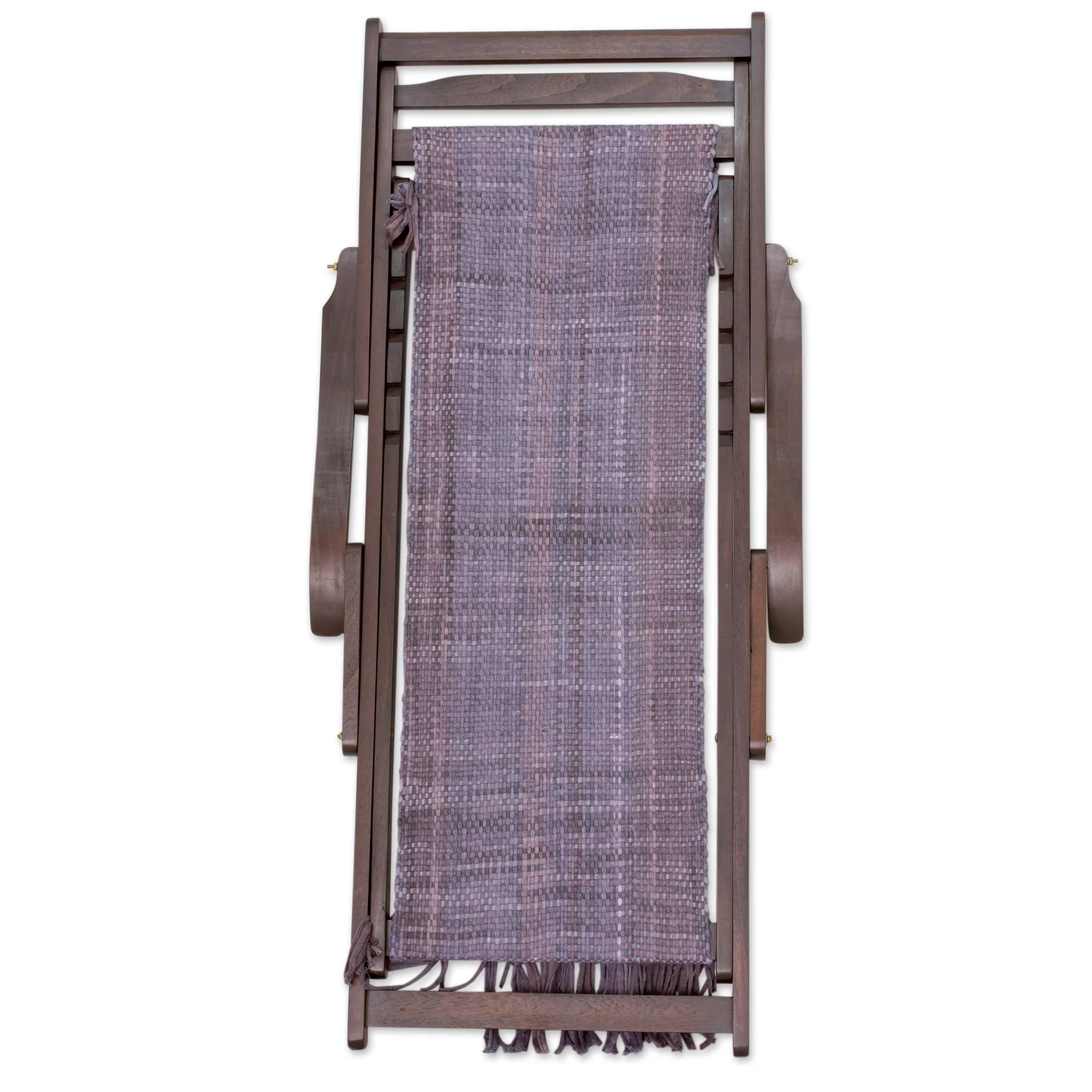 Oceanside Adjustable Frame Purple Recycled Cotton Blend Hammock Chair - Image 4
