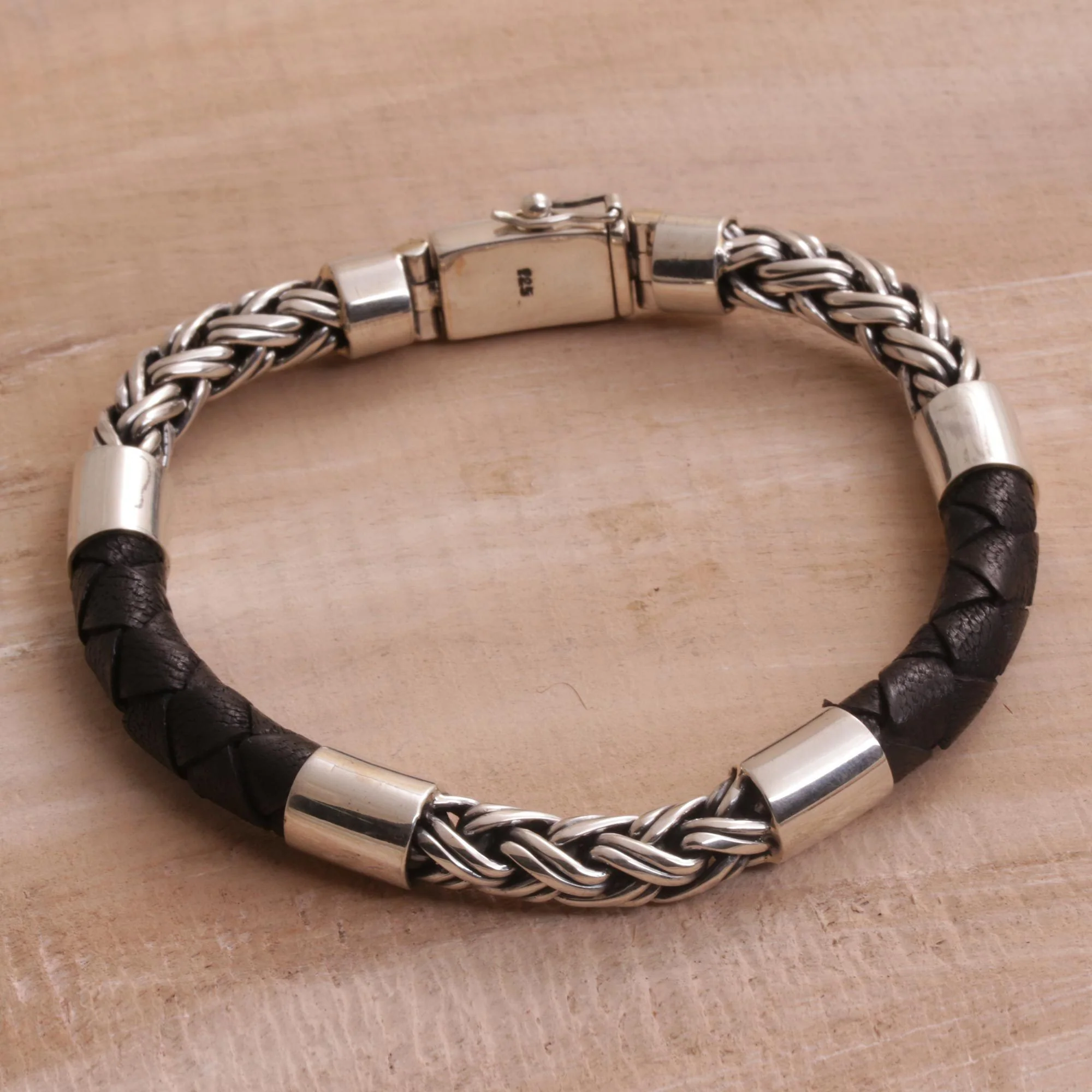 One Strength Leather Bracelet - Image 3