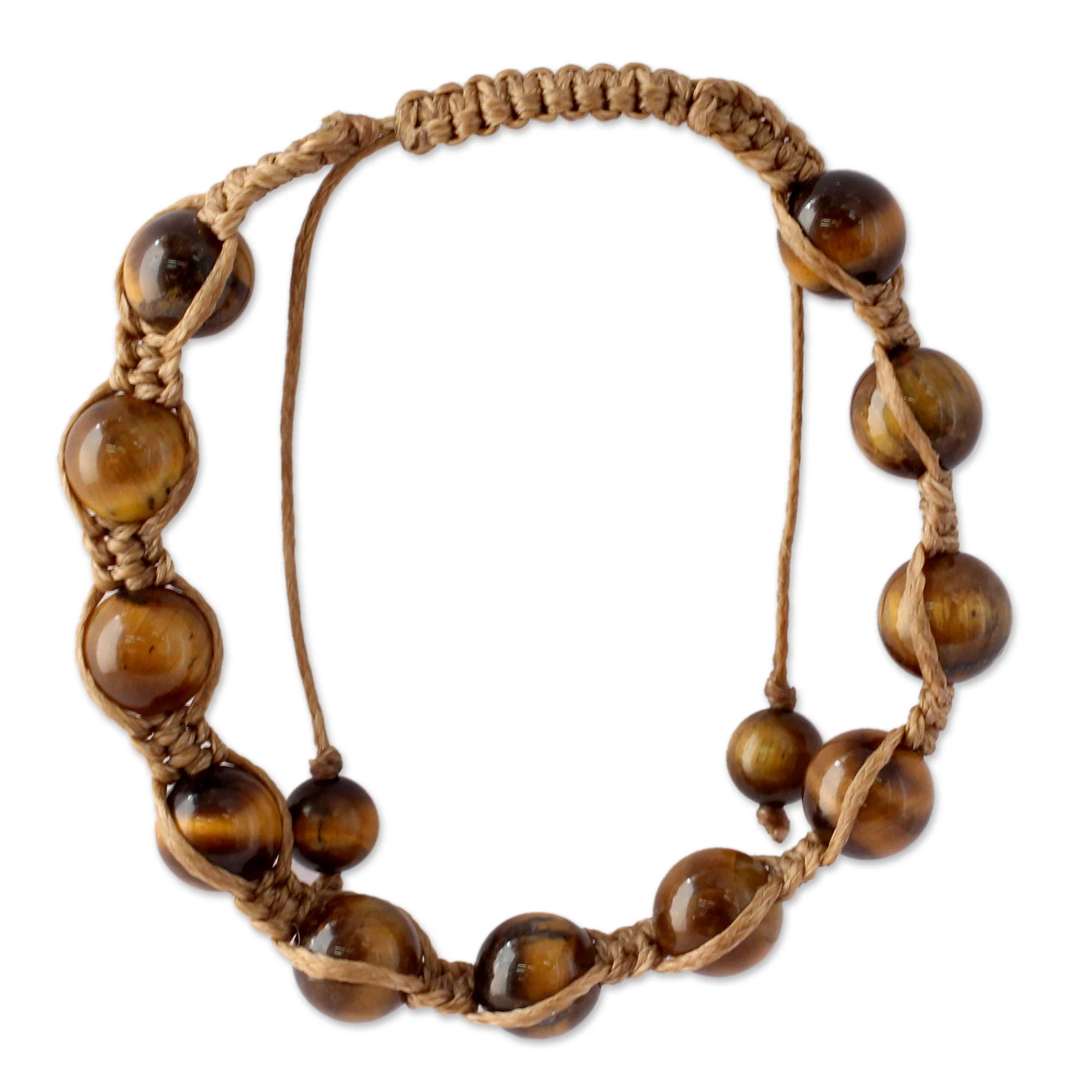Oneness Tiger's Eye Beaded Bracelet - Image 2