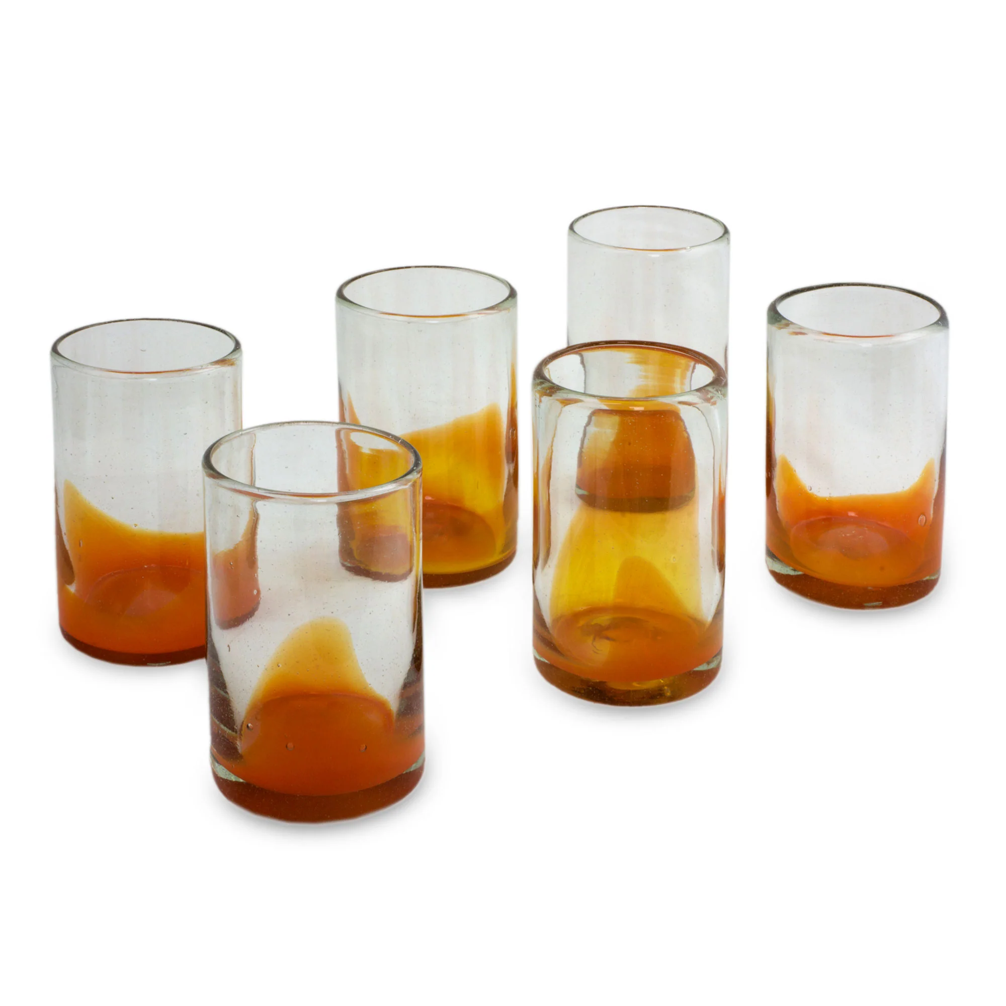 Orange Splash Handblown Orange Glass - Image 4