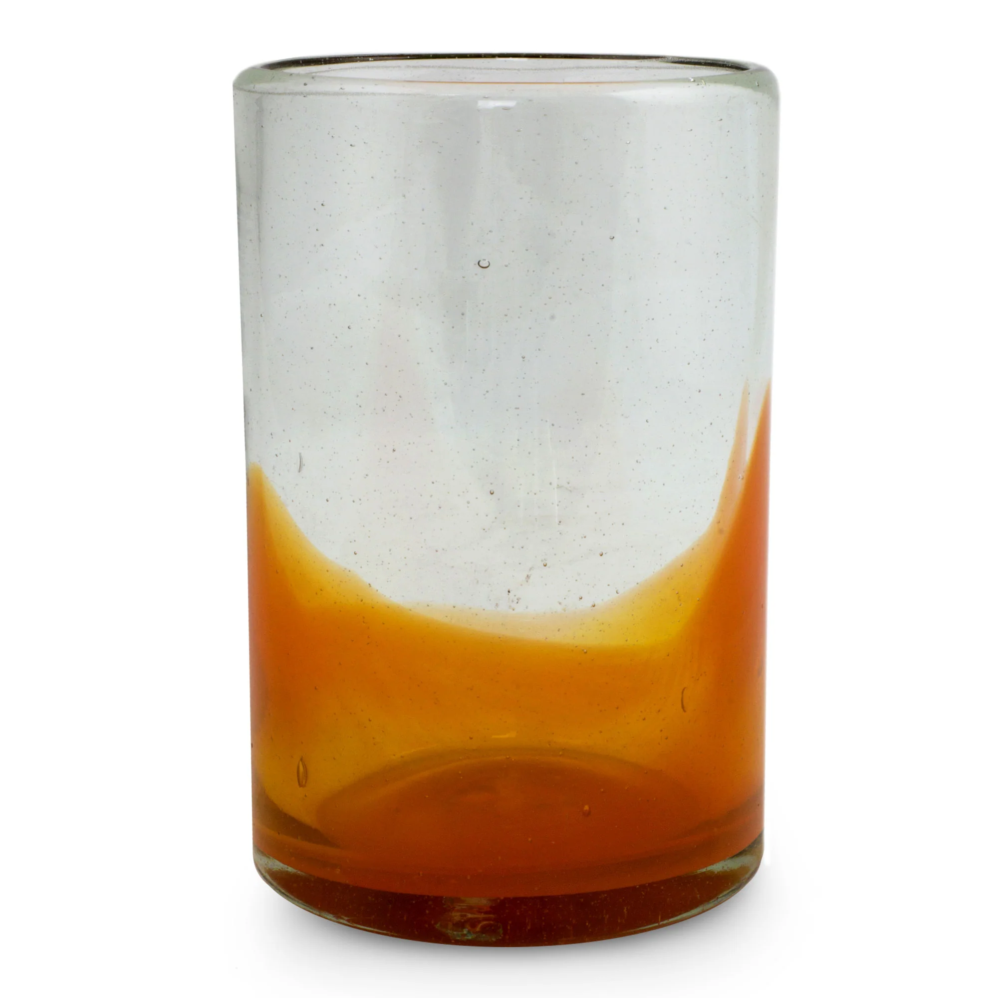 Orange Splash Handblown Orange Glass - Image 5