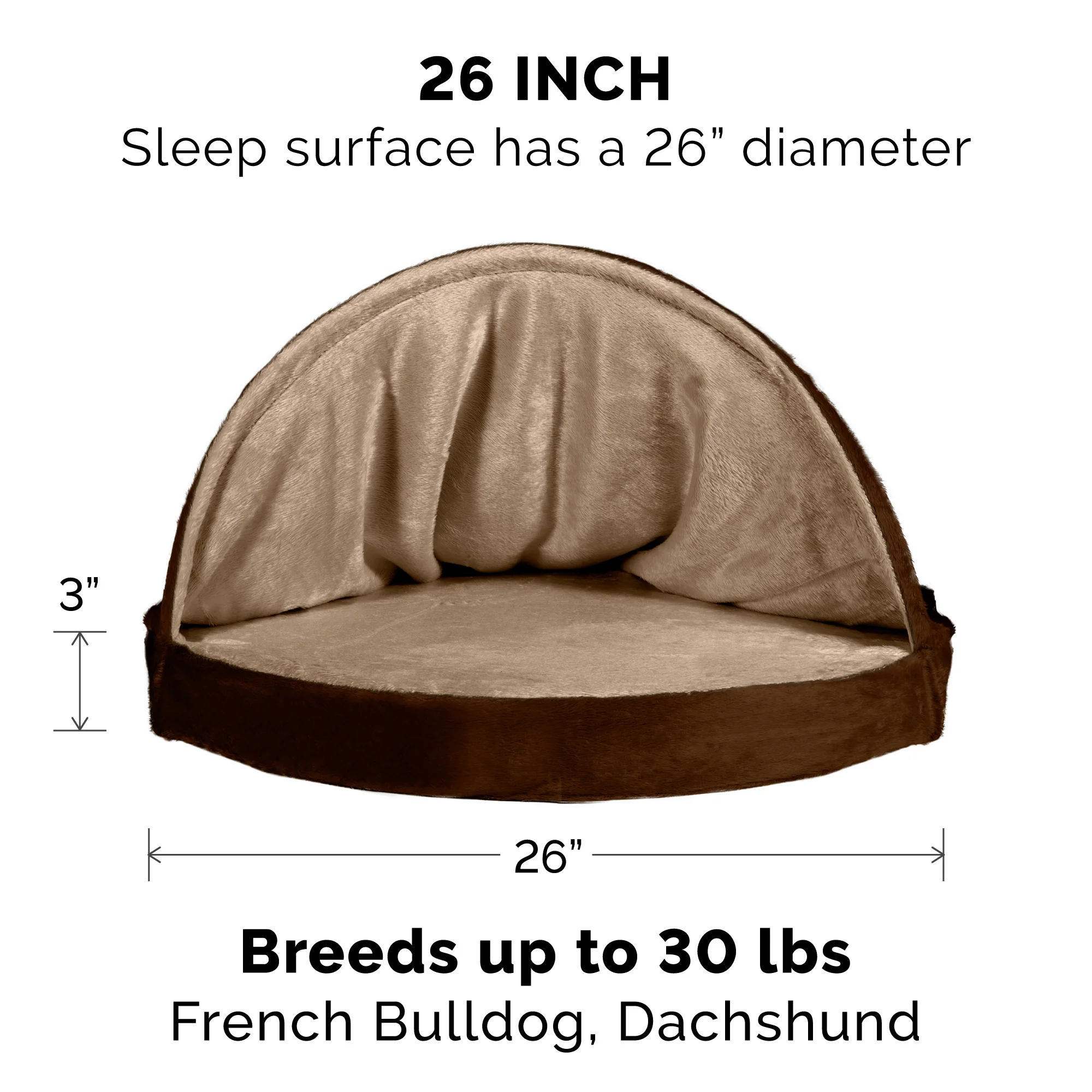 Orthopedic Microvelvet Snuggery Pet Bed - Image 2
