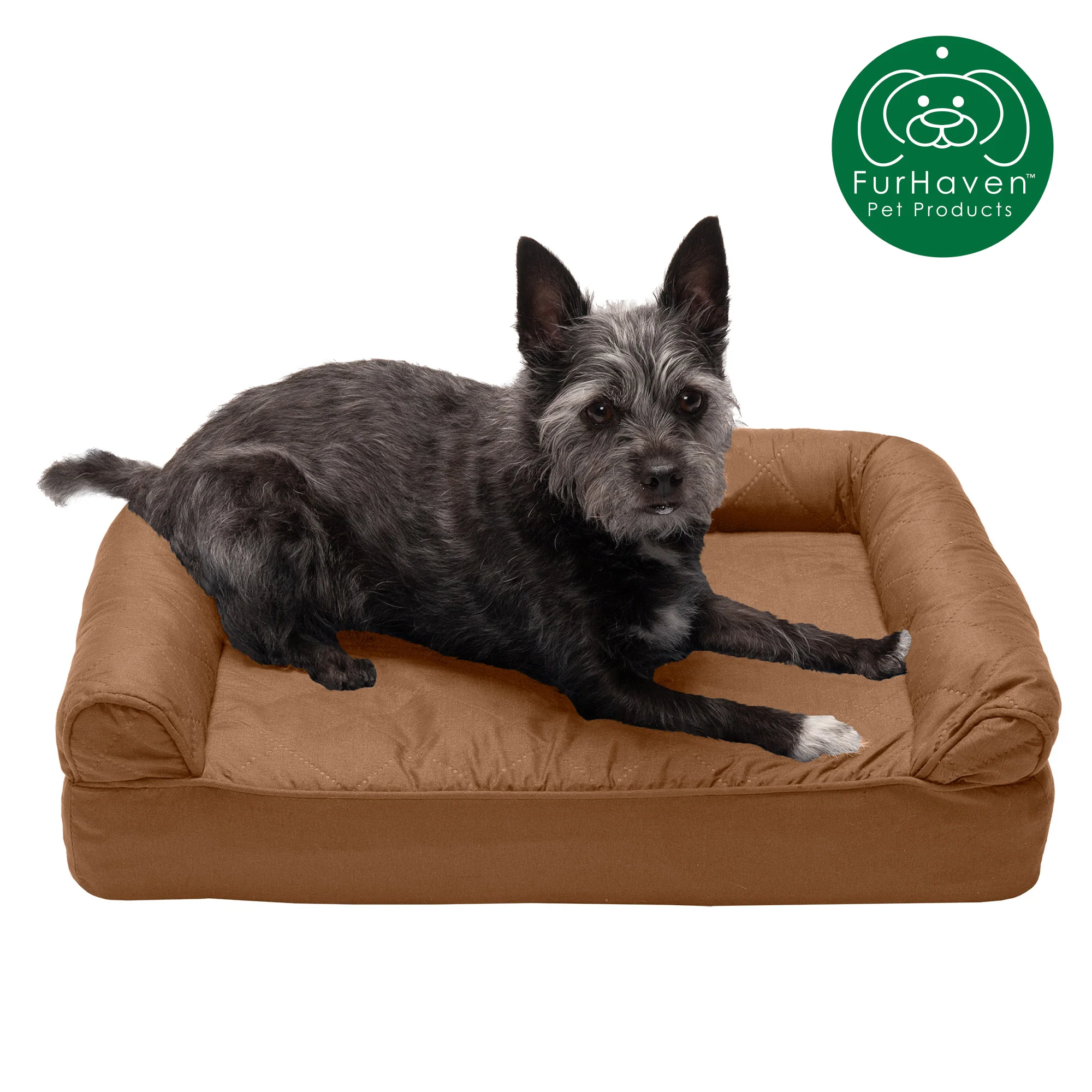 Orthopedic Quilted Sofa-Style Couch Pet Bed - Image 14