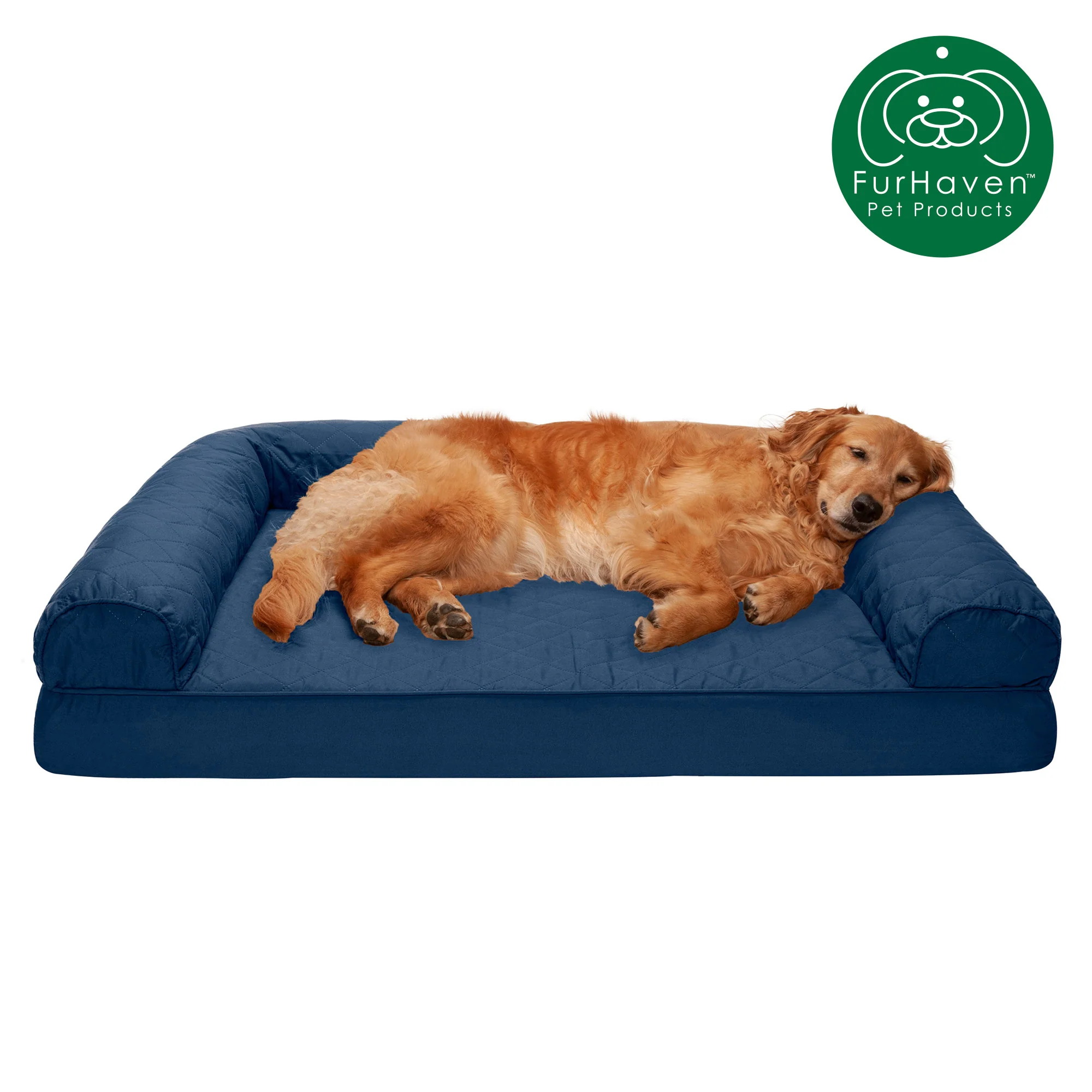 Orthopedic Quilted Sofa-Style Couch Pet Bed - Image 19