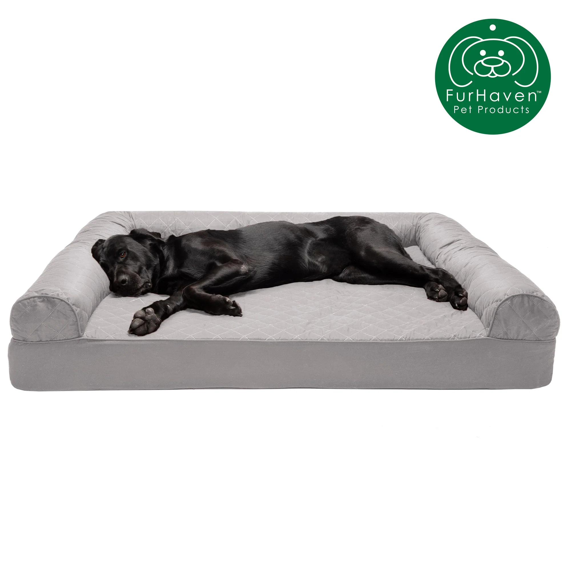 Orthopedic Quilted Sofa-Style Couch Pet Bed - Image 23