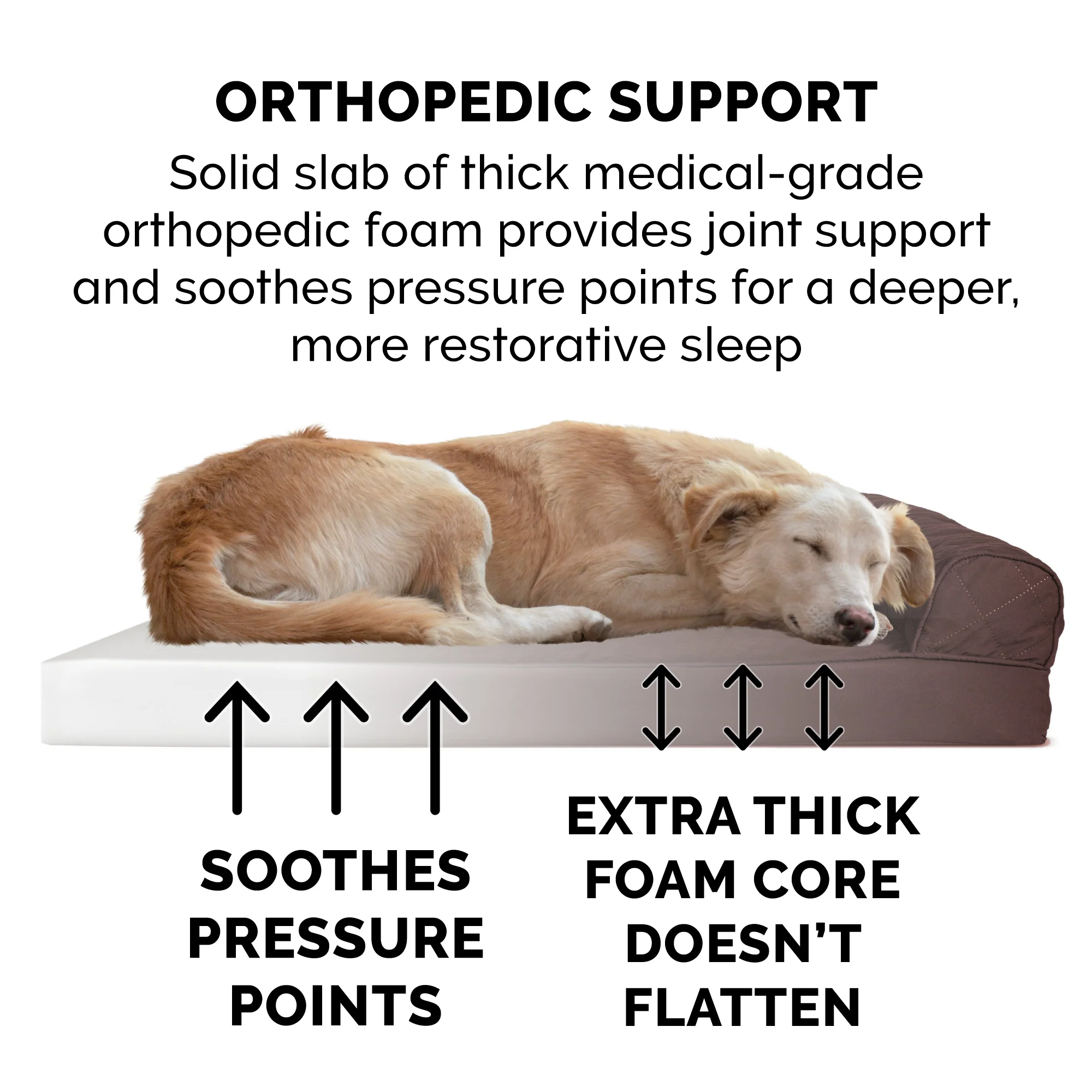 Orthopedic Quilted Sofa-Style Couch Pet Bed - Image 4