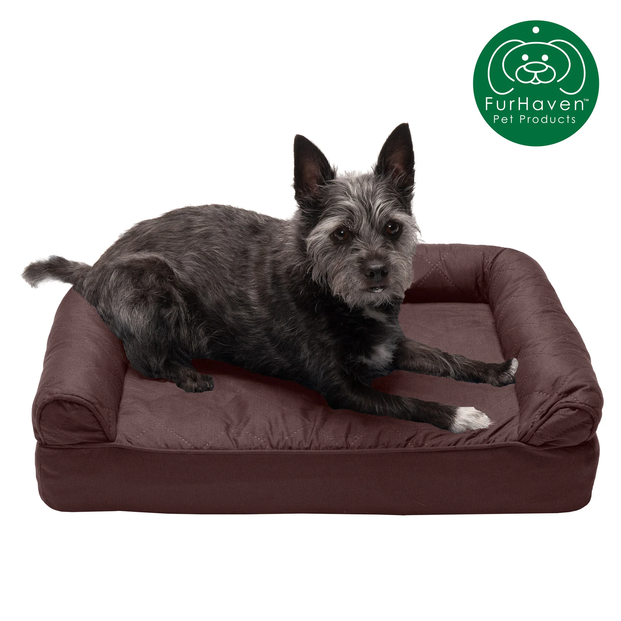 Orthopedic Quilted Sofa-Style Couch Pet Bed - Image 9