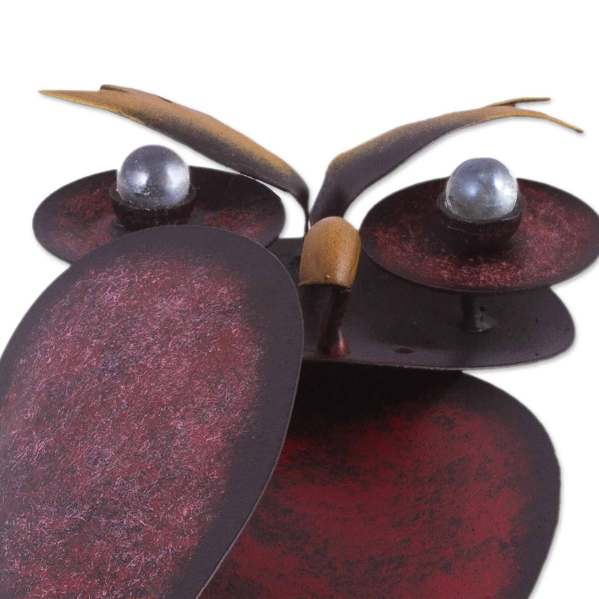 Owl on the Moon Handcrafted Steel Owl and Moon Wall Sculpture from Mexico - Image 3