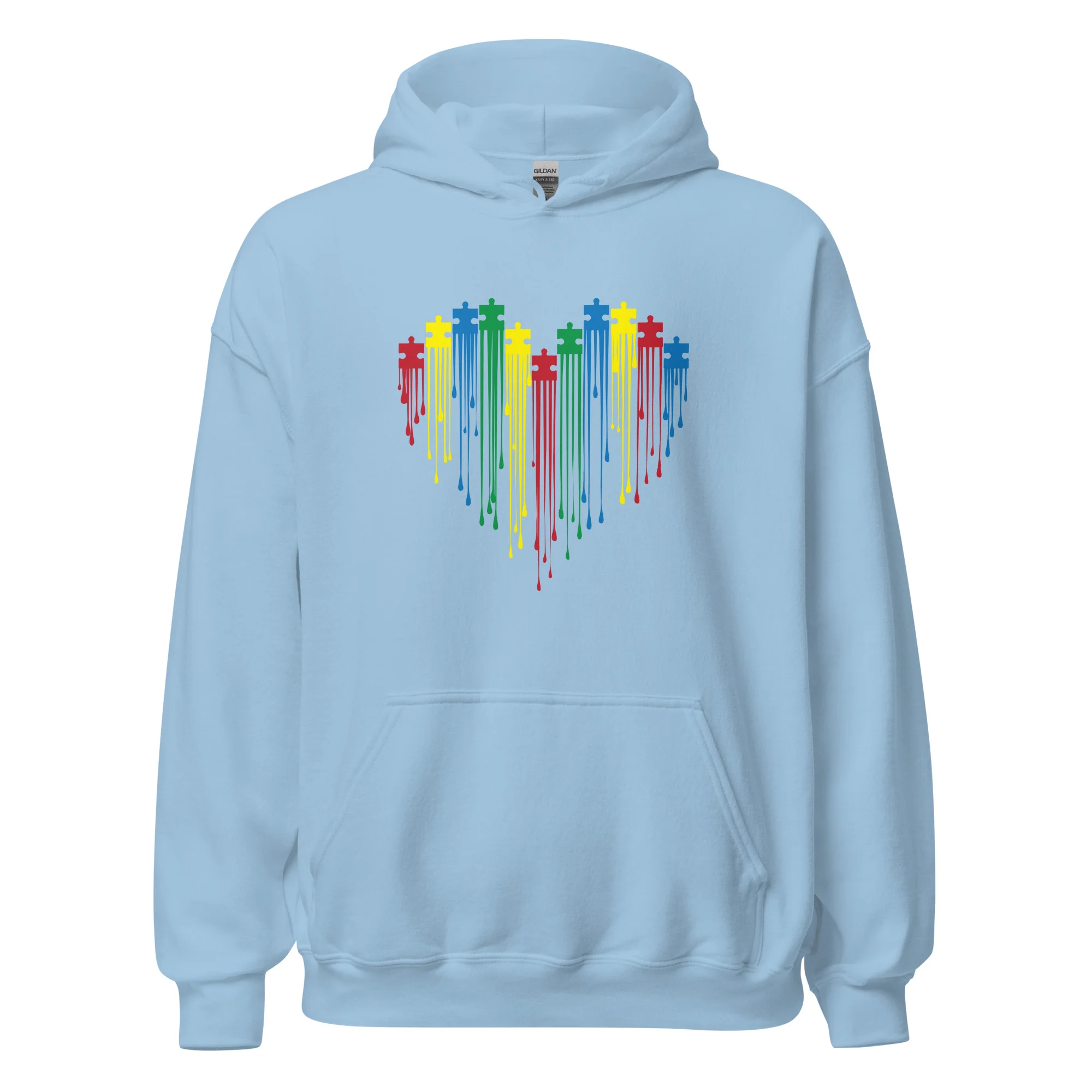 Painted Heart for Autism Hoodie - Image 3